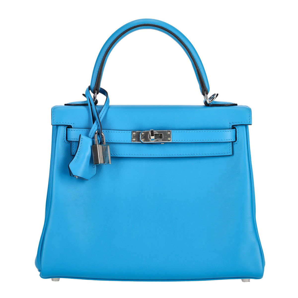 Hermès Bleu Zanzibar Swift Kelly 25, palladium hardware, 2021 – photo 1 of 16