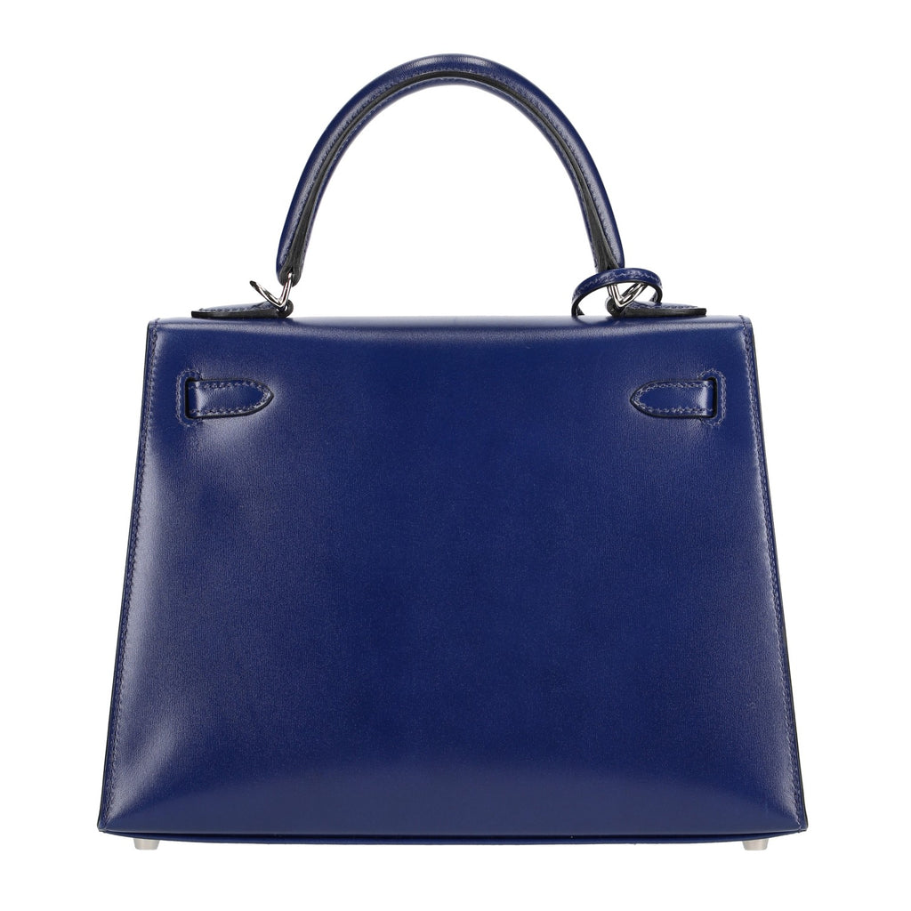 Hermès Bleu Saphir Box Calf Kelly 25, palladium hardware, 2022 – photo 2 of 16