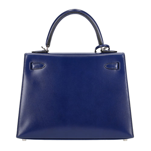 Hermès Bleu Saphir Box Calf Kelly 25, palladium hardware, 2022 – photo 2 of 16