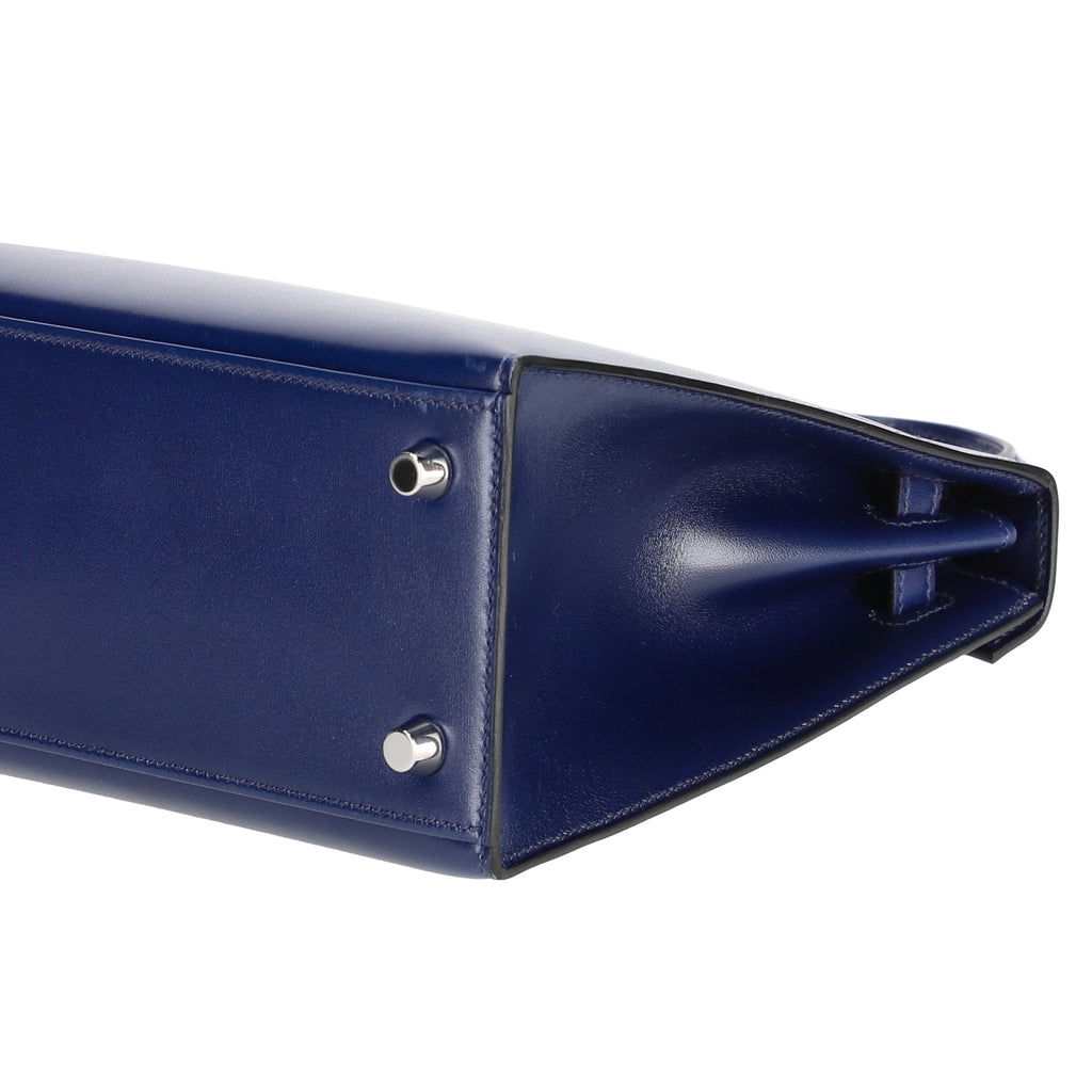 Hermès Bleu Saphir Box Calf Kelly 25, palladium hardware, 2022 – photo 6 of 16