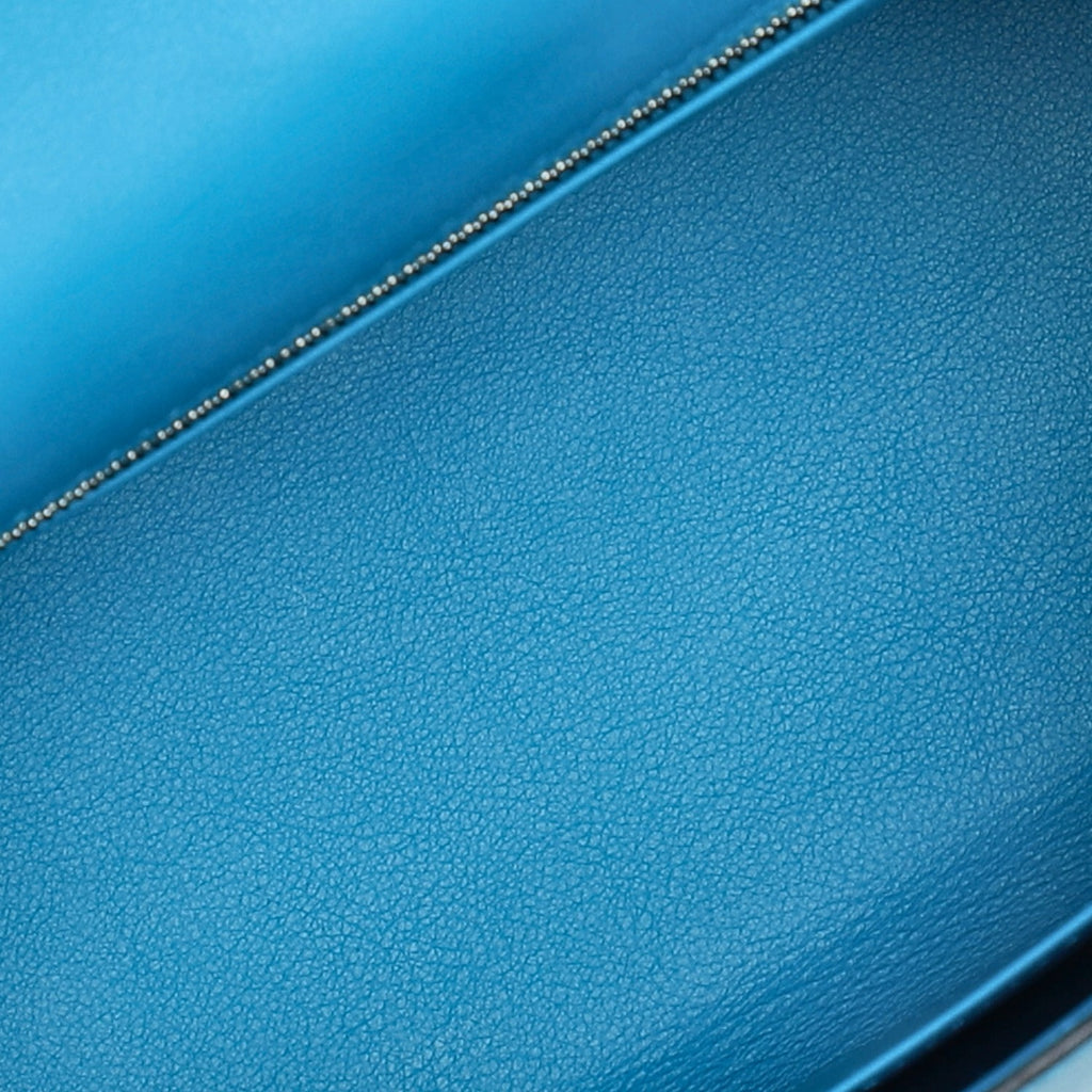 Hermès Bleu Zanzibar Swift Kelly 25, palladium hardware, 2021 – photo 13 of 16