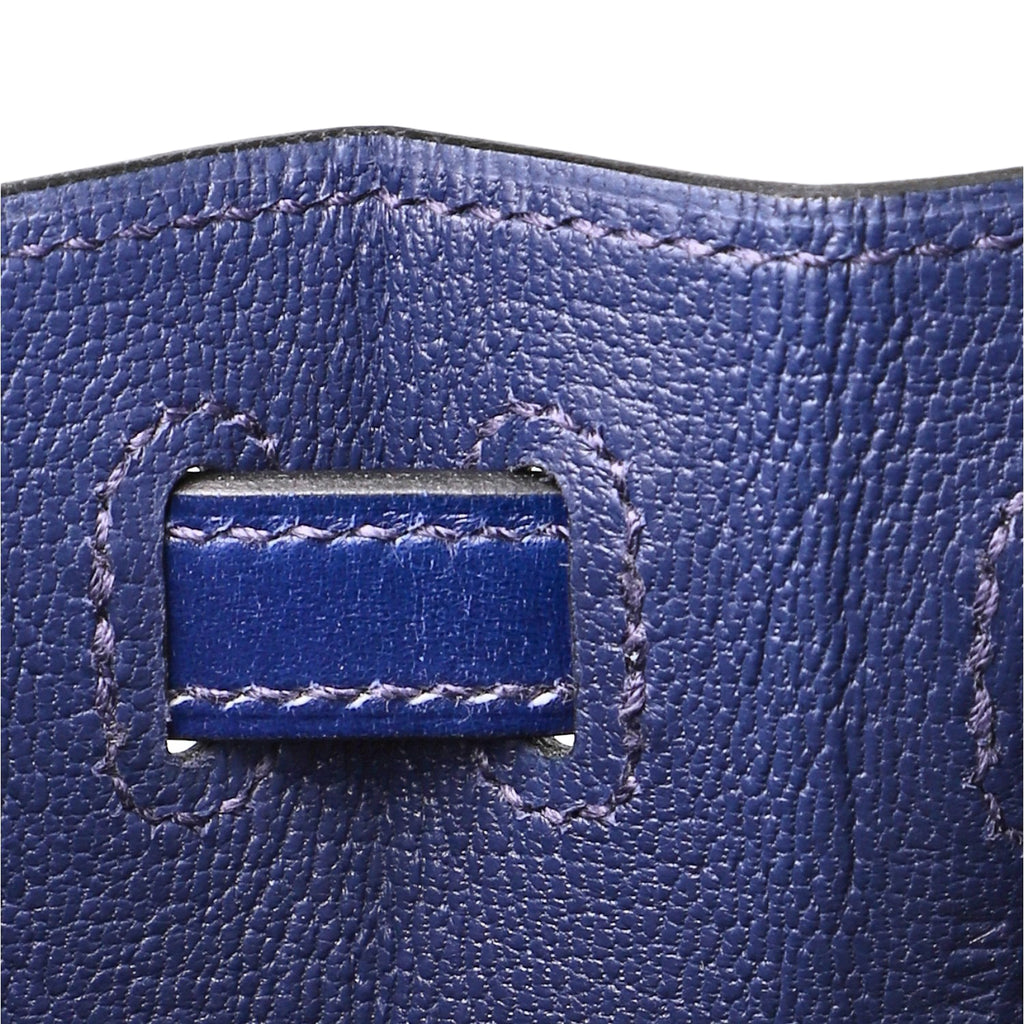 Hermès Bleu Saphir Box Calf Kelly 25, palladium hardware, 2022 – photo 14 of 16