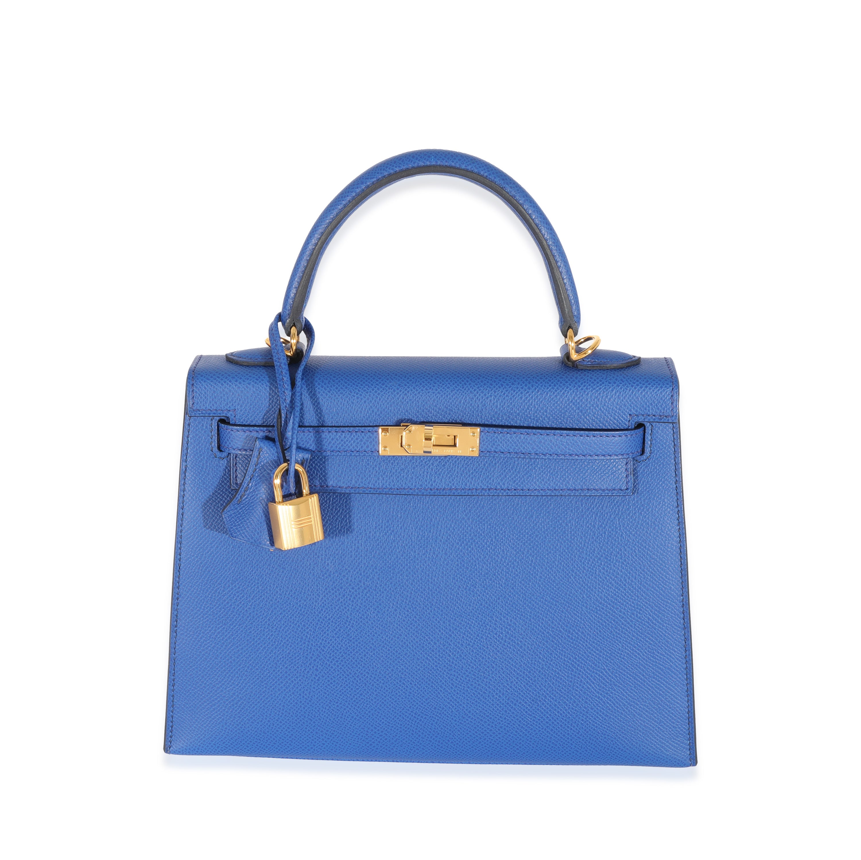 2022 Hermès Bleu Royal Epsom Sellier Kelly 25 GHW