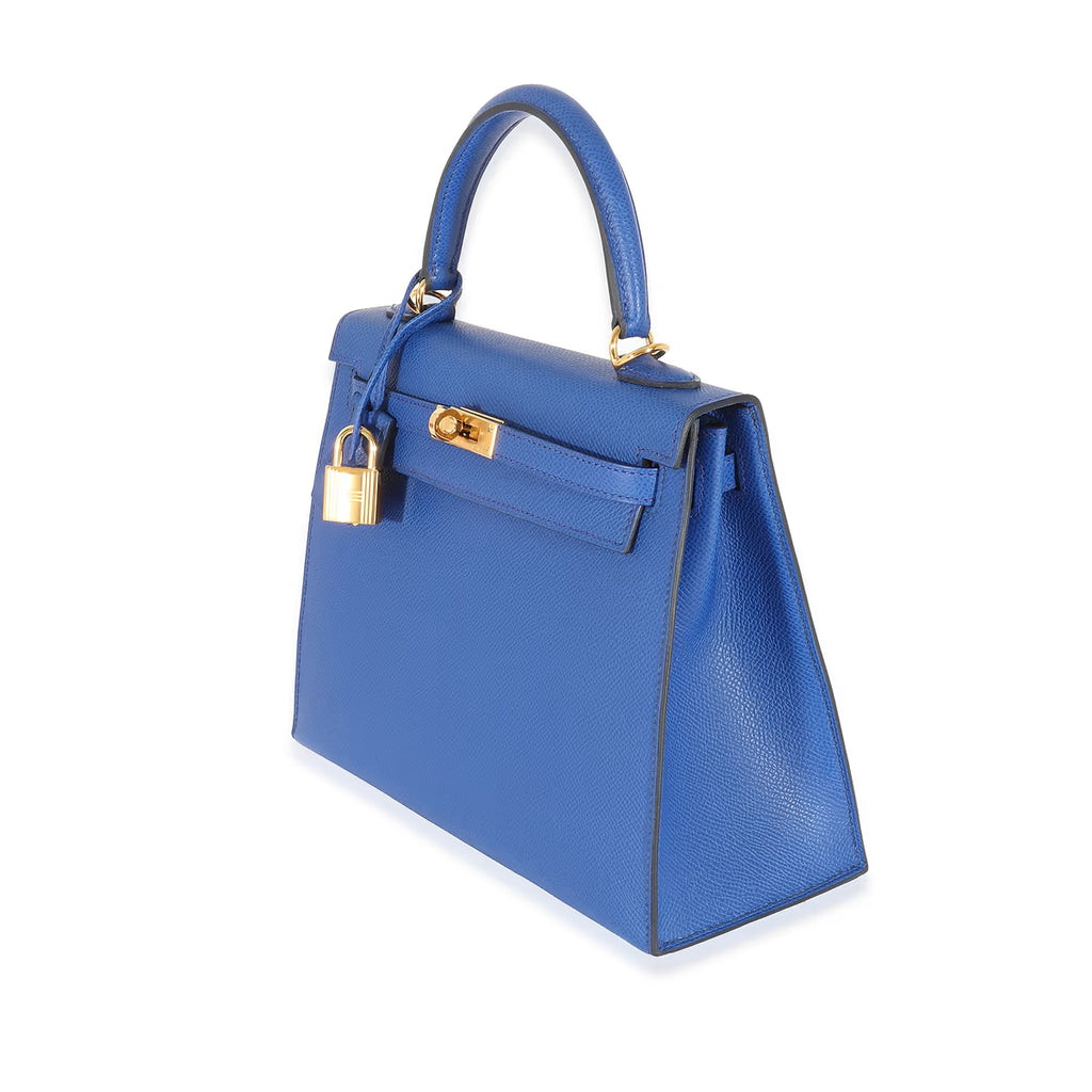 2022 Hermès Bleu Royal Epsom Sellier Kelly 25 GHW