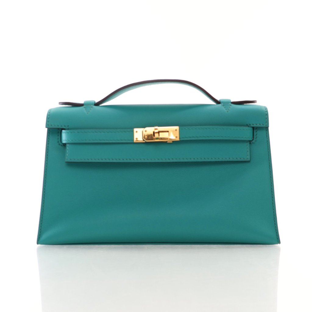 Hermès Bleu Paon Swift Kelly Pochette (GHW | 2016)