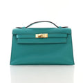 Hermès Bleu Paon Swift Kelly Pochette (GHW | 2016)