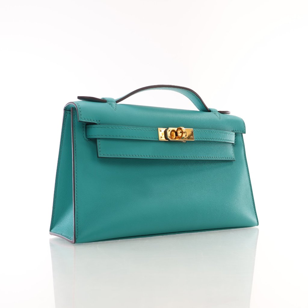 Hermès Bleu Paon Swift Kelly Pochette (GHW | 2016)