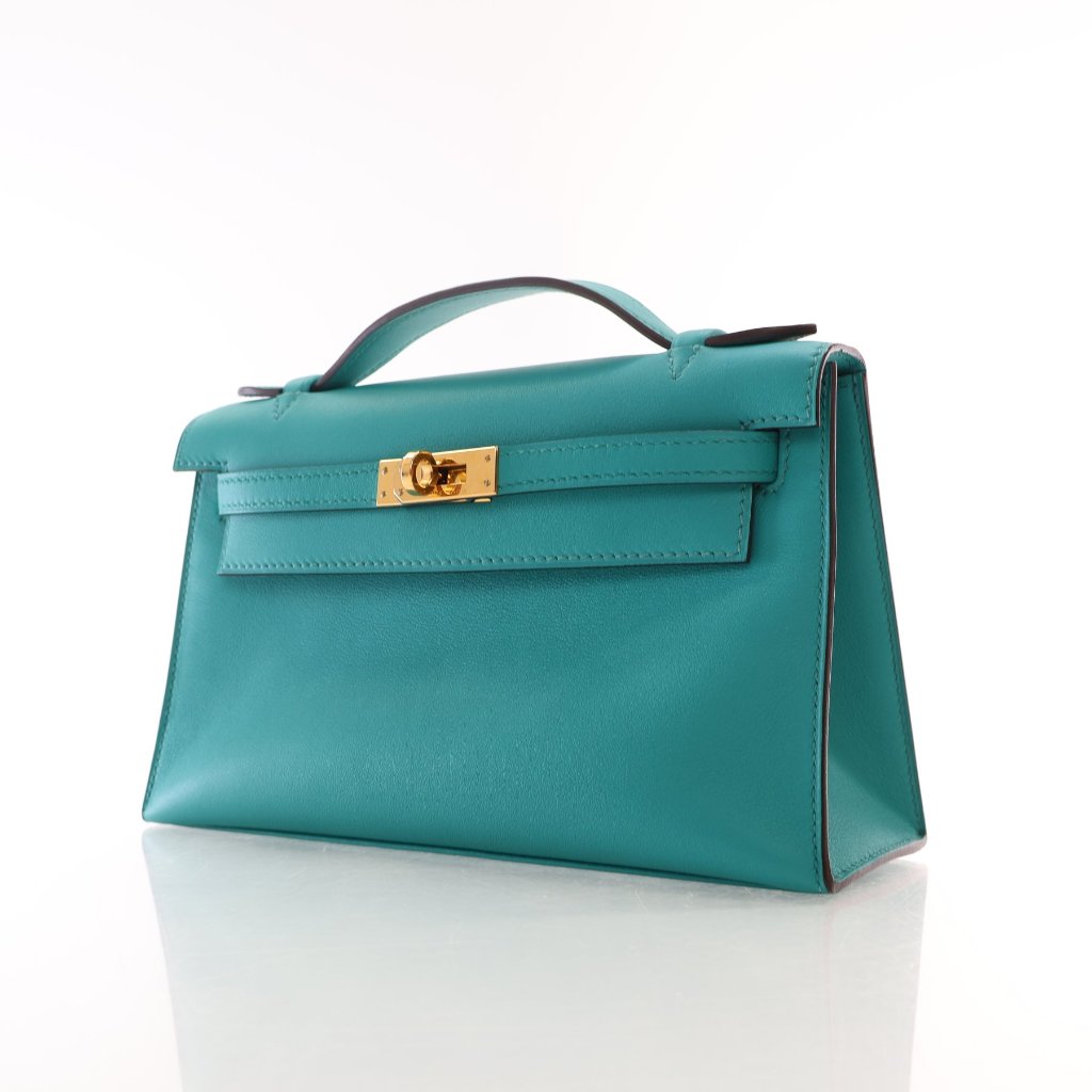 Hermès Bleu Paon Swift Kelly Pochette (GHW | 2016)