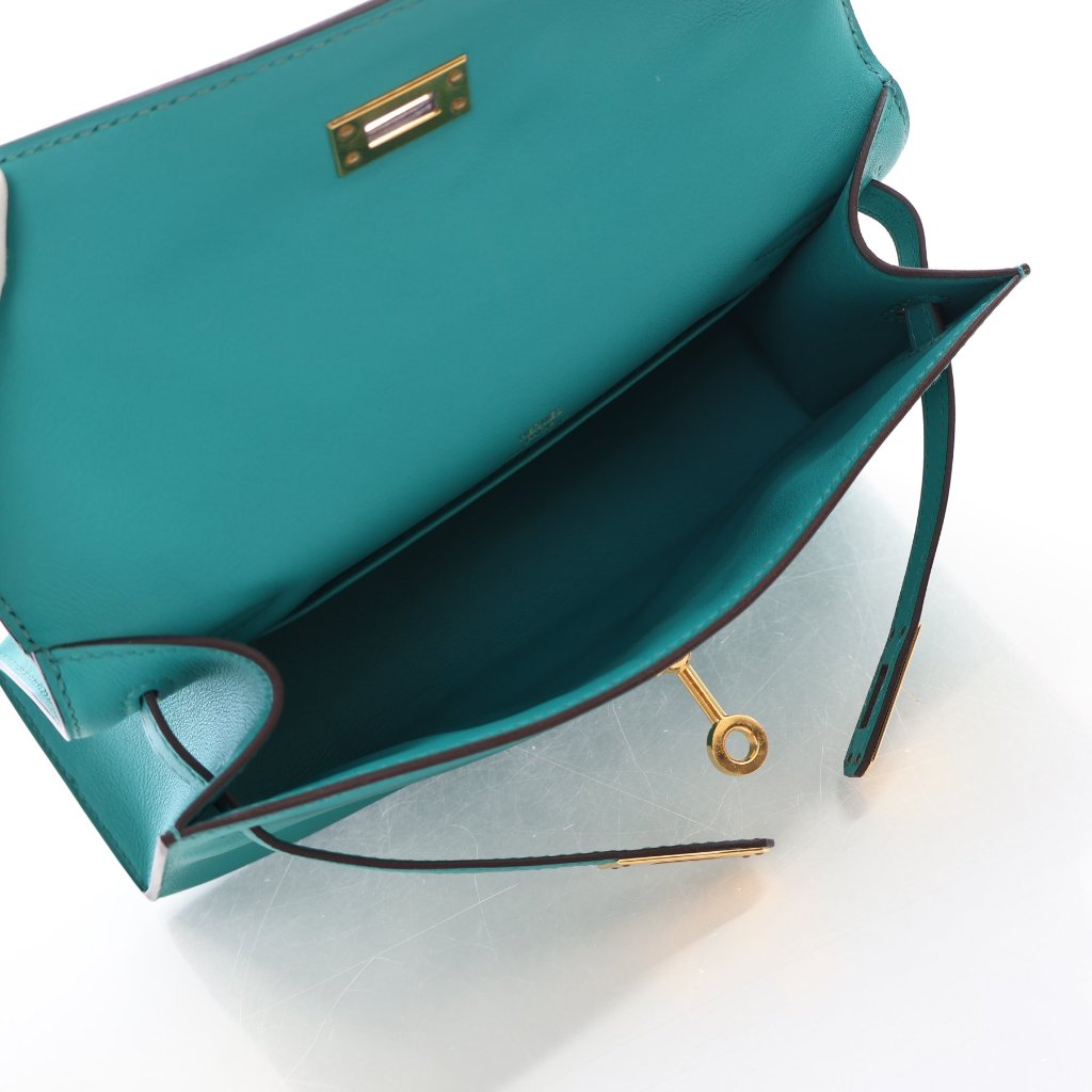 Hermès Bleu Paon Swift Kelly Pochette (GHW | 2016)