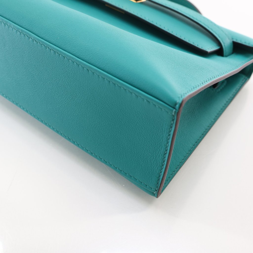 Hermès Bleu Paon Swift Kelly Pochette (GHW | 2016)