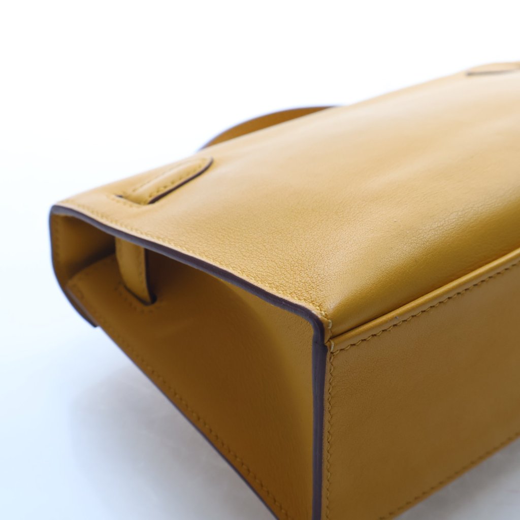 Hermès Jaune Ambre Swift Kelly Pochette (GHW | 2018)