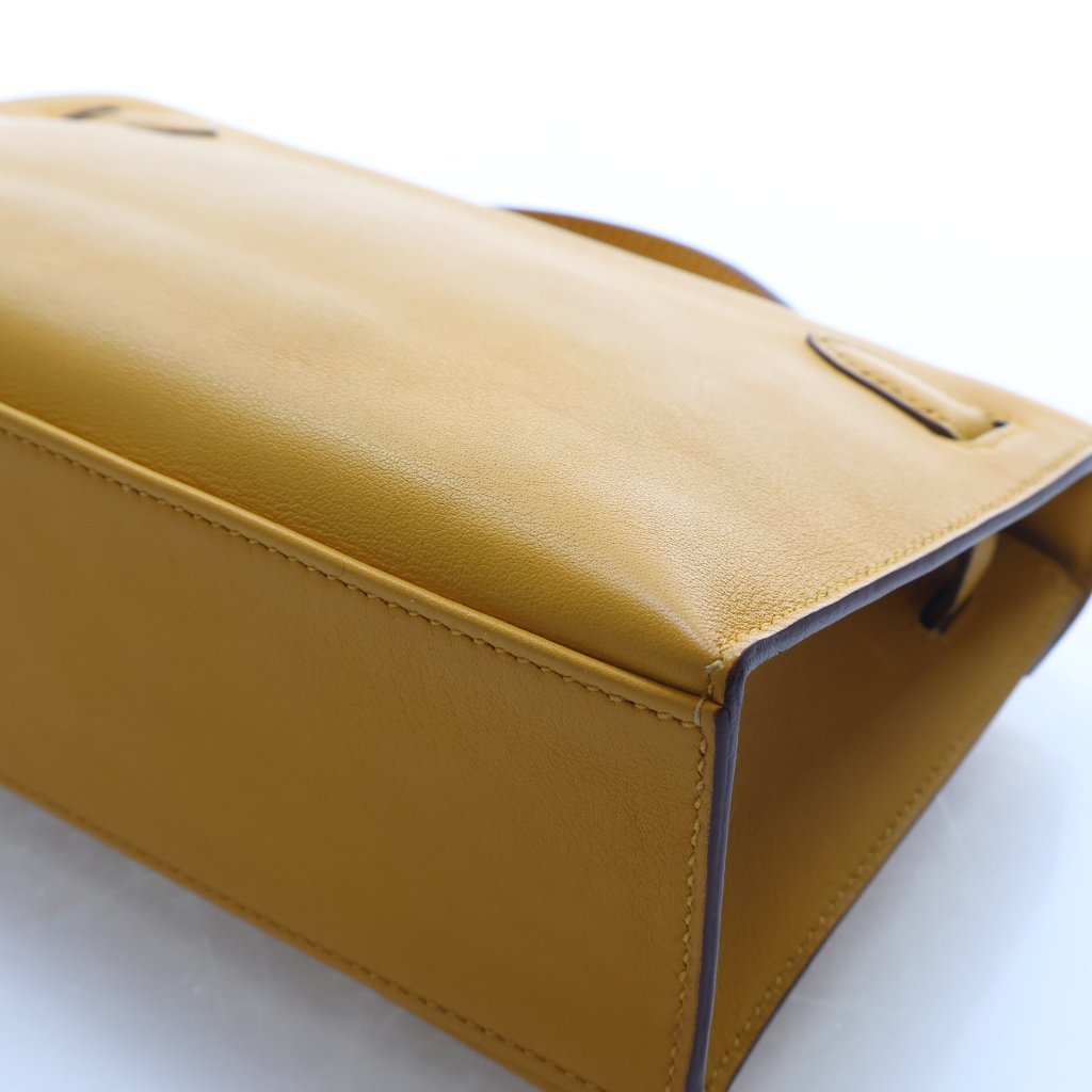 Hermès Jaune Ambre Swift Kelly Pochette (GHW | 2018)