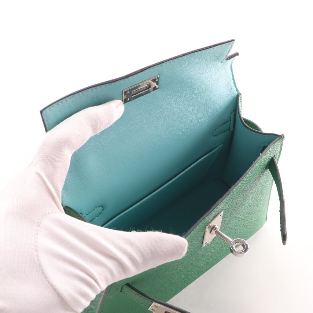 Hermès Cactus Epsom Verso Mini Kelly II 20 (PHW | 2020)