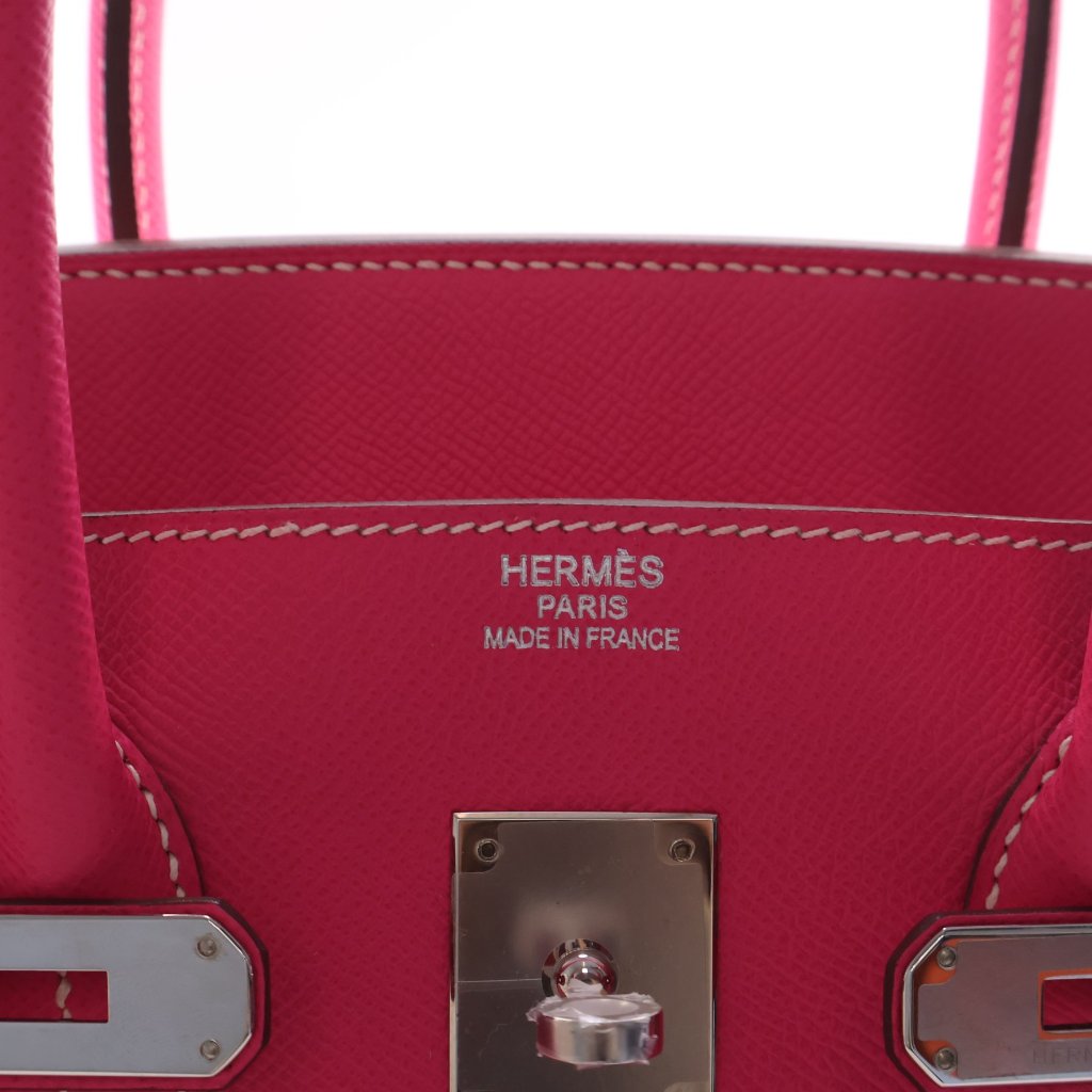Hermès Rose Tyrien Epsom Retourne Birkin 35 (PHW | 2014)