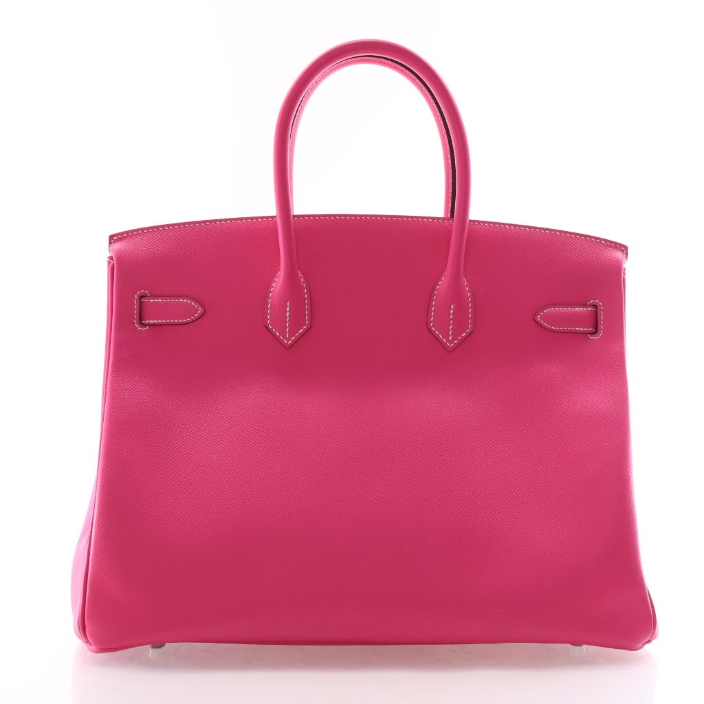 Hermès Rose Tyrien Epsom Retourne Birkin 35 (PHW | 2014)