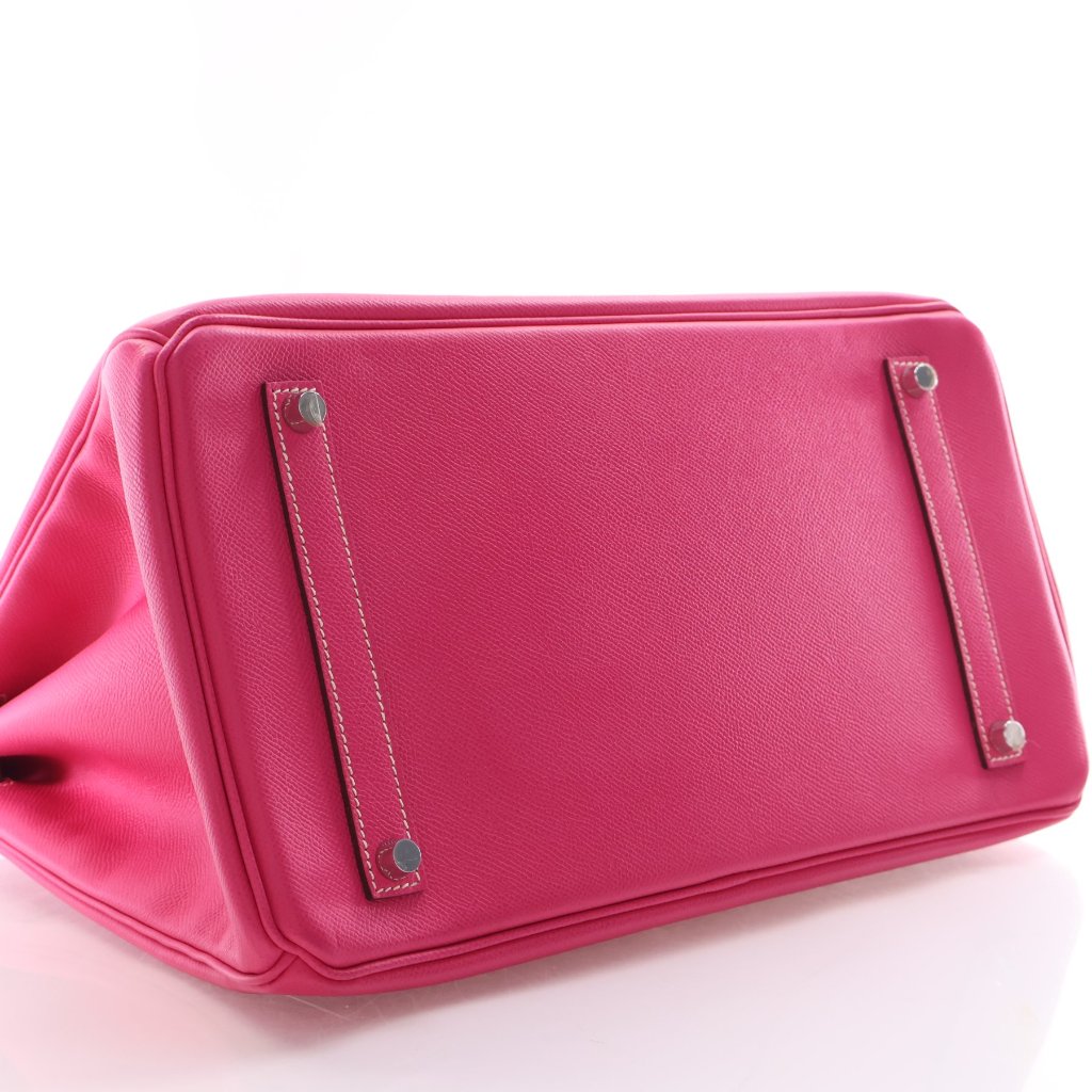 Hermès Rose Tyrien Epsom Retourne Birkin 35 (PHW | 2014)