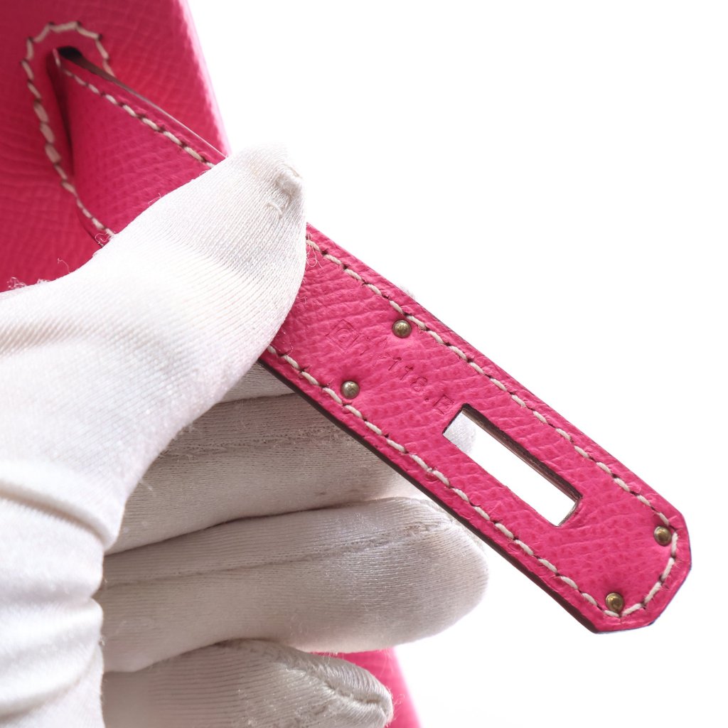 Hermès Rose Tyrien Epsom Retourne Birkin 35 (PHW | 2014)