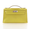 Hermès Jaune Citron Swift Kelly Pochette (PHW | 2020)