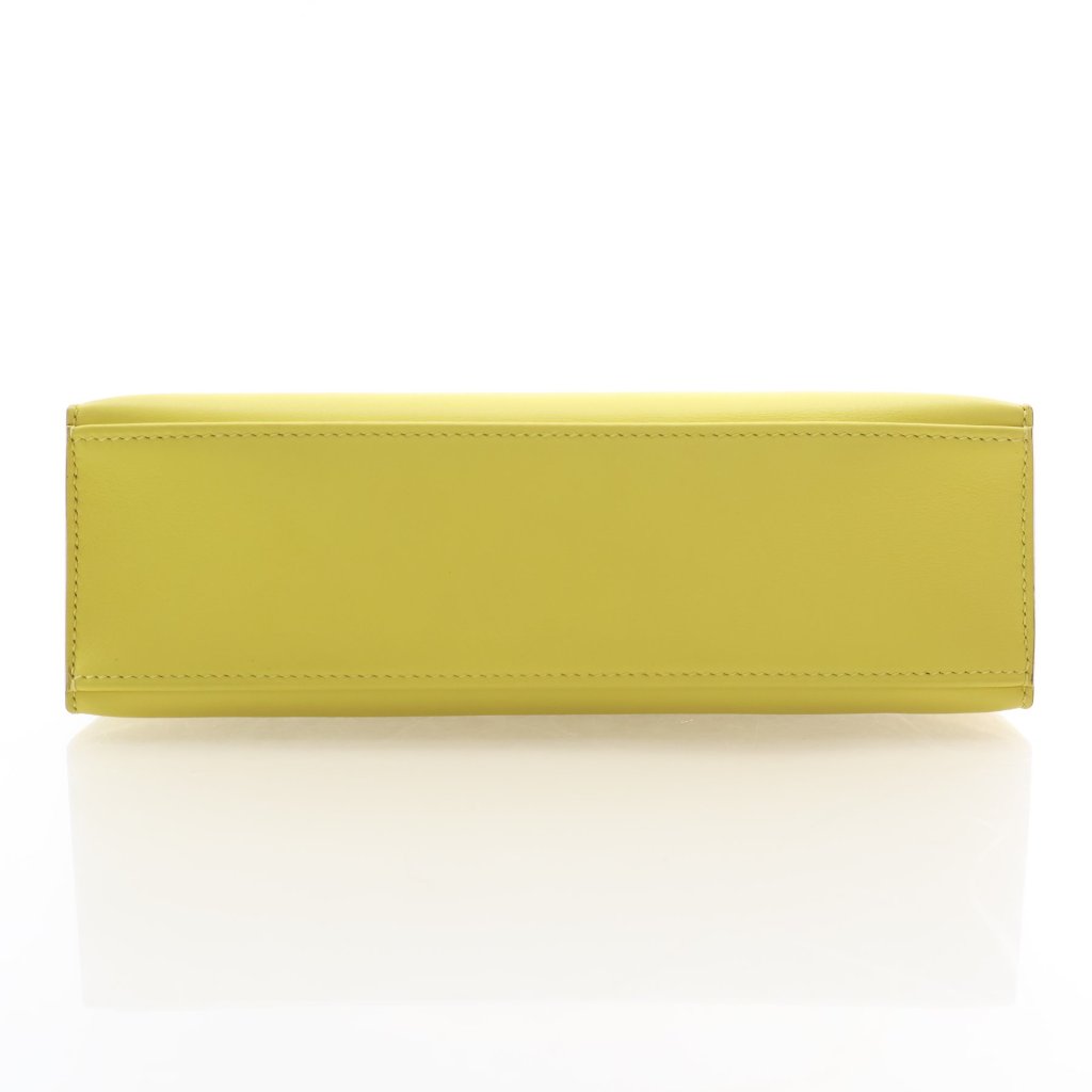 Hermès Jaune Citron Swift Kelly Pochette (PHW | 2020)