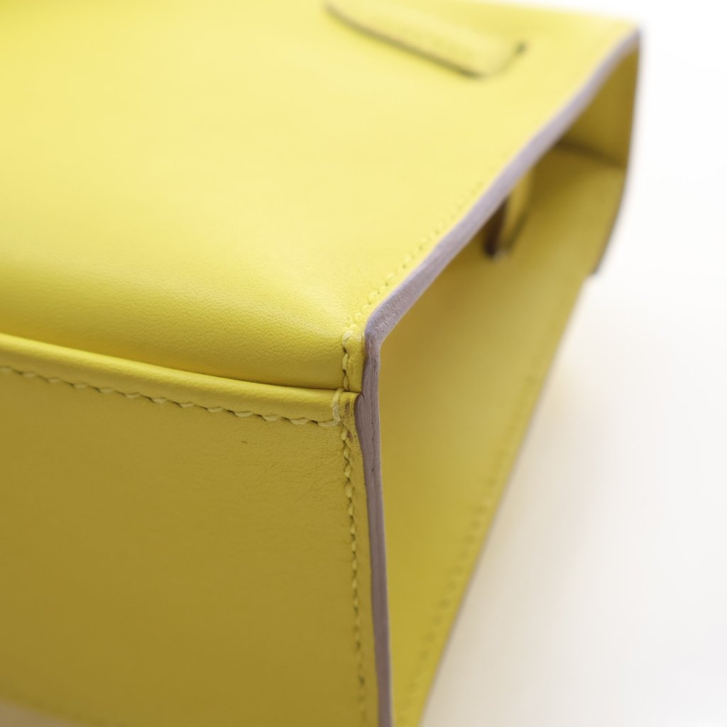 Hermès Jaune Citron Swift Kelly Pochette (PHW | 2020)