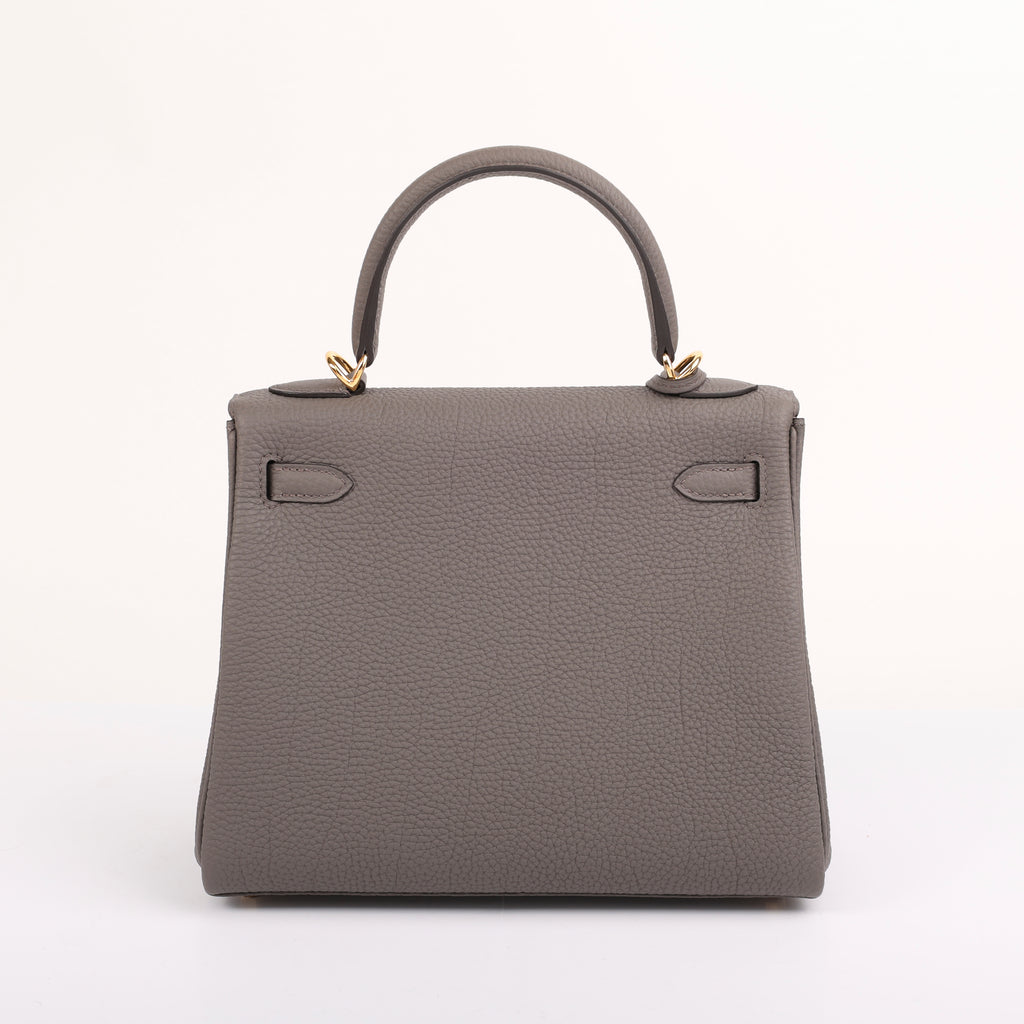 Hermes Gris Étain Togo Retourne Kelly 25 (GHW | 2025)