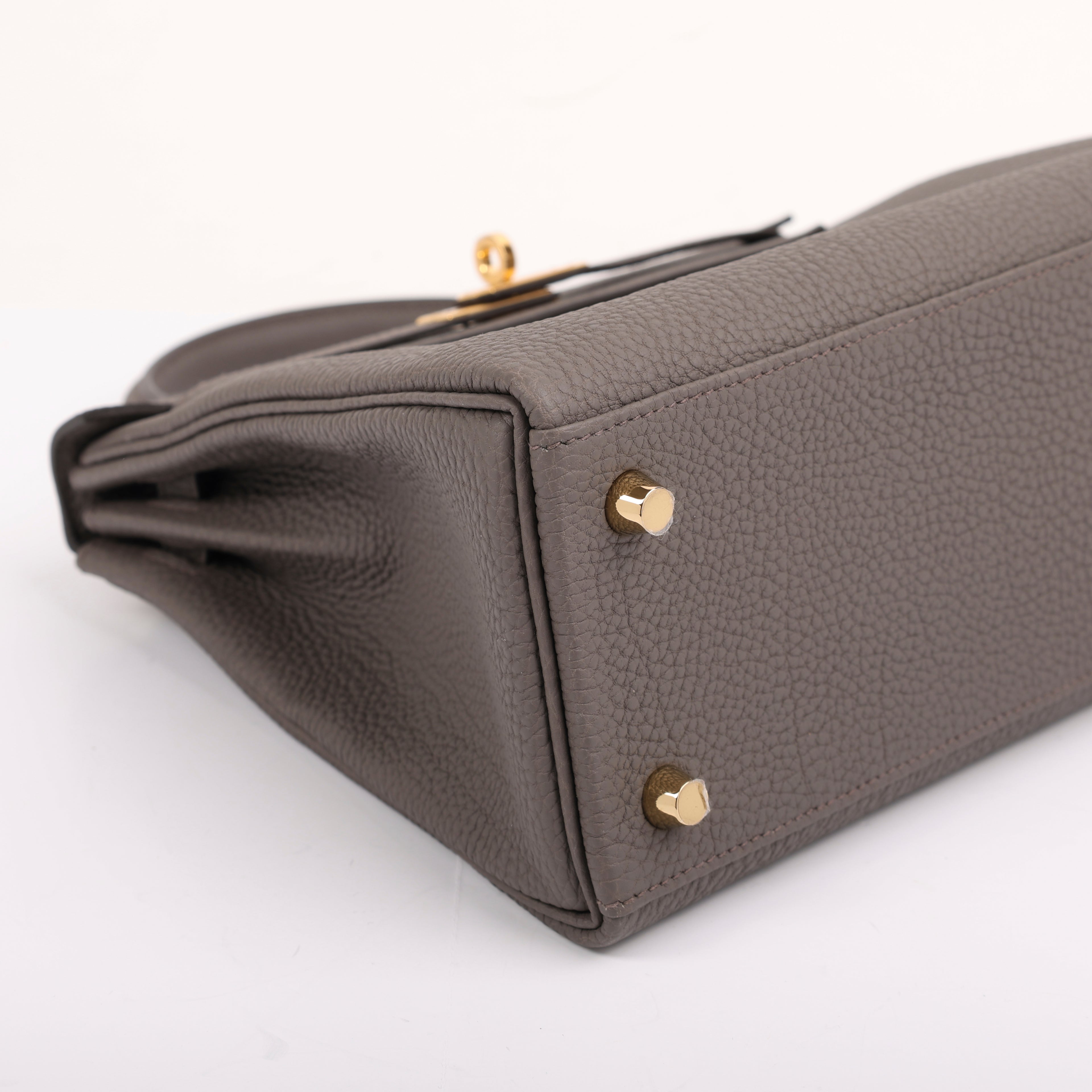 Hermes Gris Étain Togo Retourne Kelly 25 (GHW | 2025)