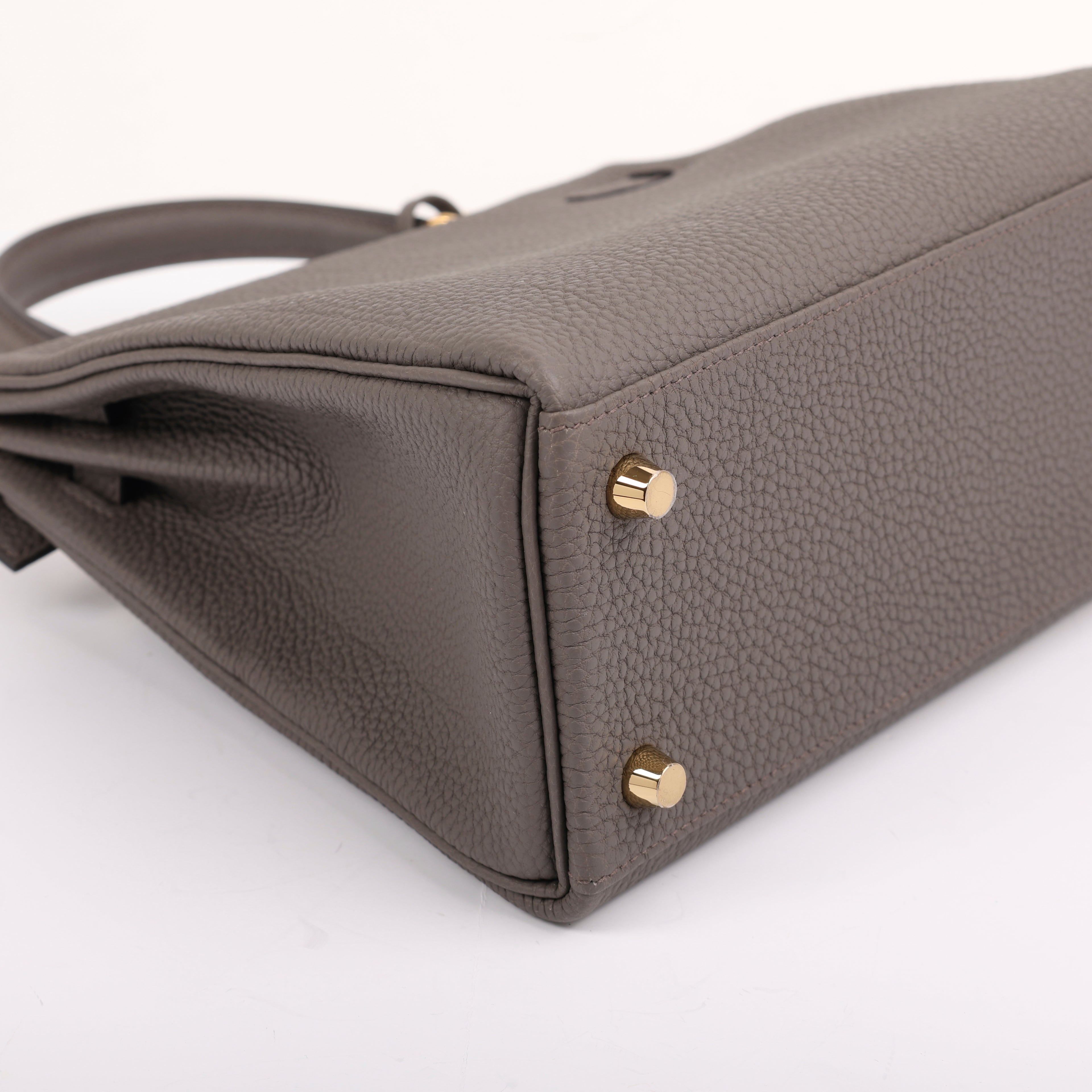 Hermes Gris Étain Togo Retourne Kelly 25 (GHW | 2025)