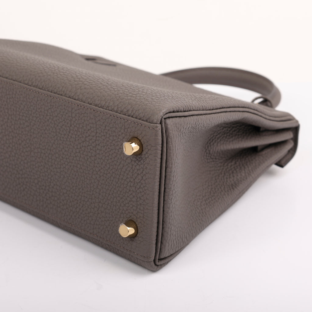 Hermes Gris Étain Togo Retourne Kelly 25 (GHW | 2025)