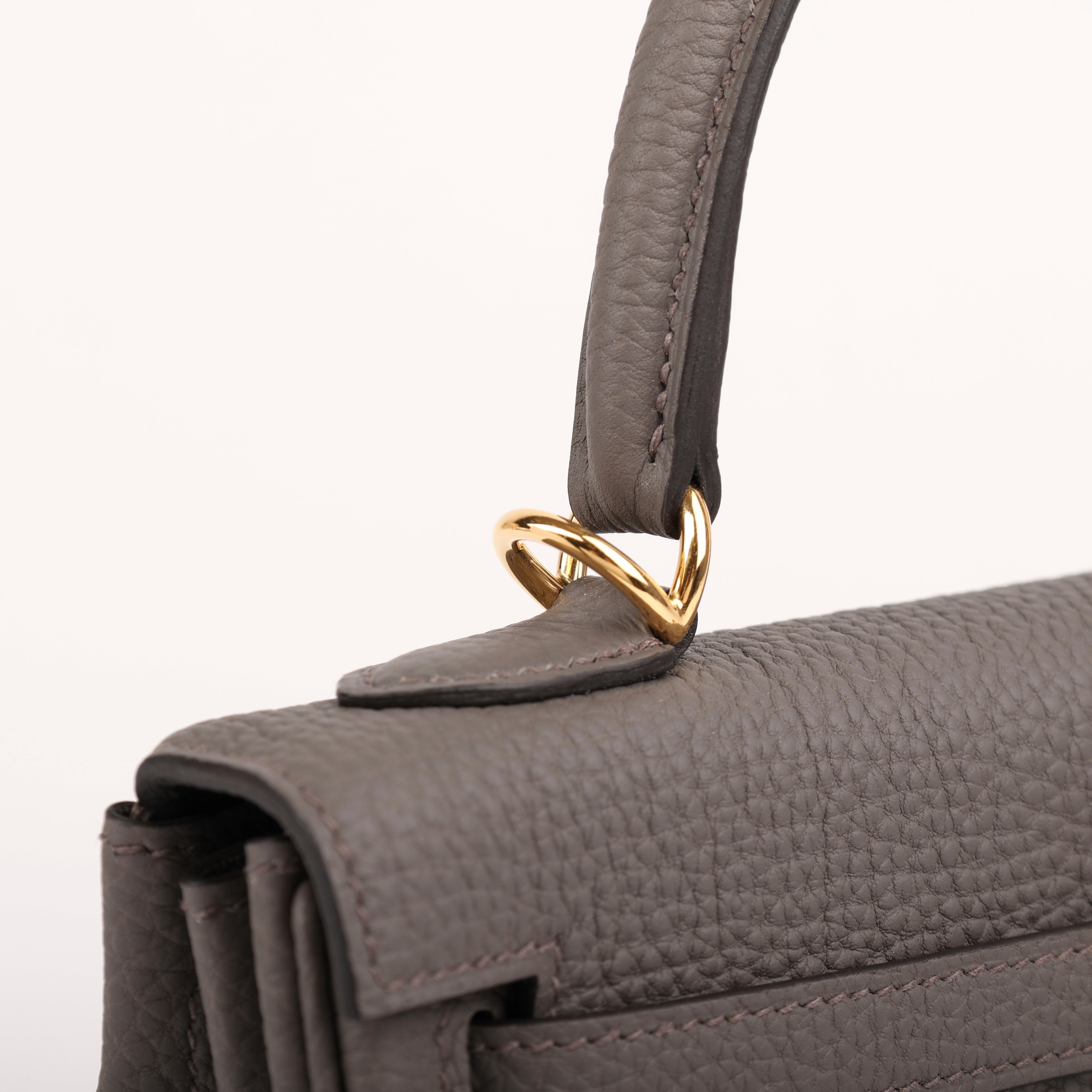 Hermes Gris Étain Togo Retourne Kelly 25 (GHW | 2025)