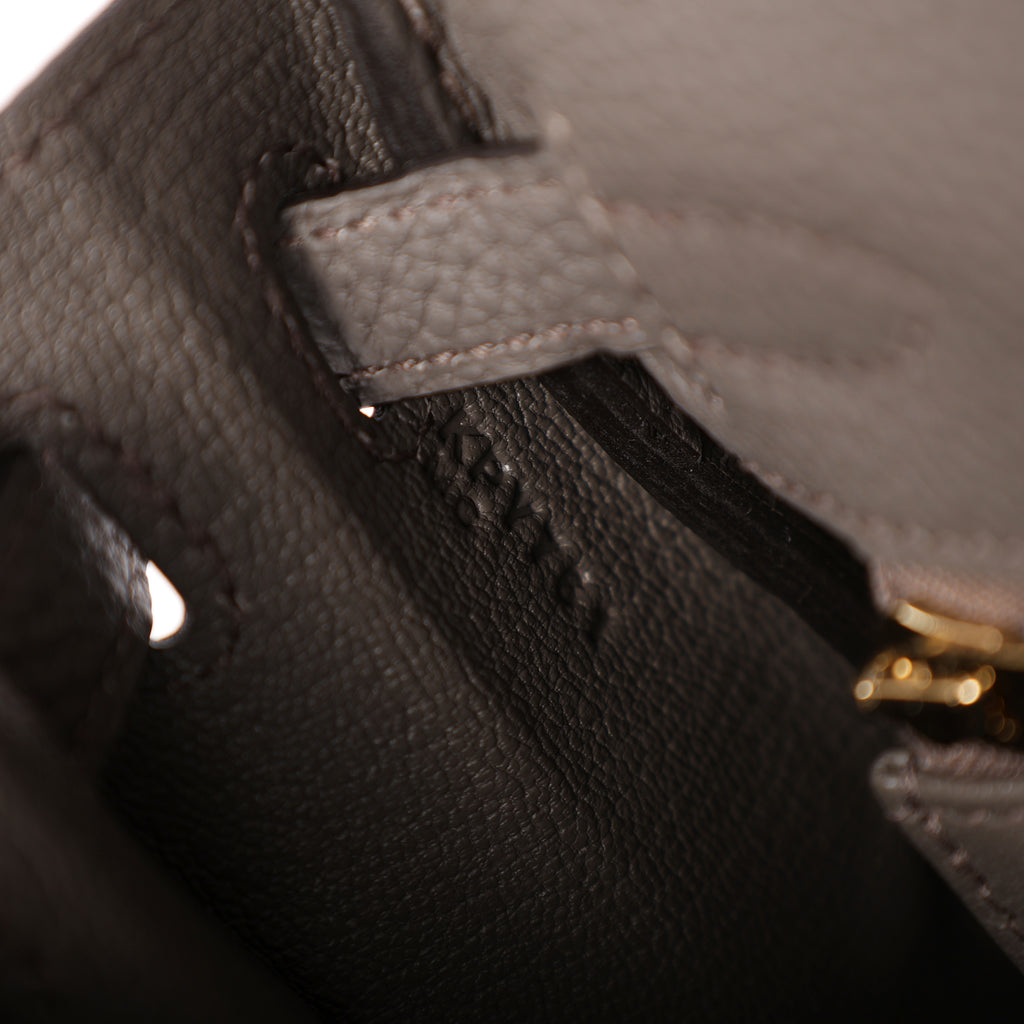 Hermes Gris Étain Togo Retourne Kelly 25 (GHW | 2025)