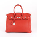 Hermès Rouge Vif Togo Birkin 35 (PHW | 2005)