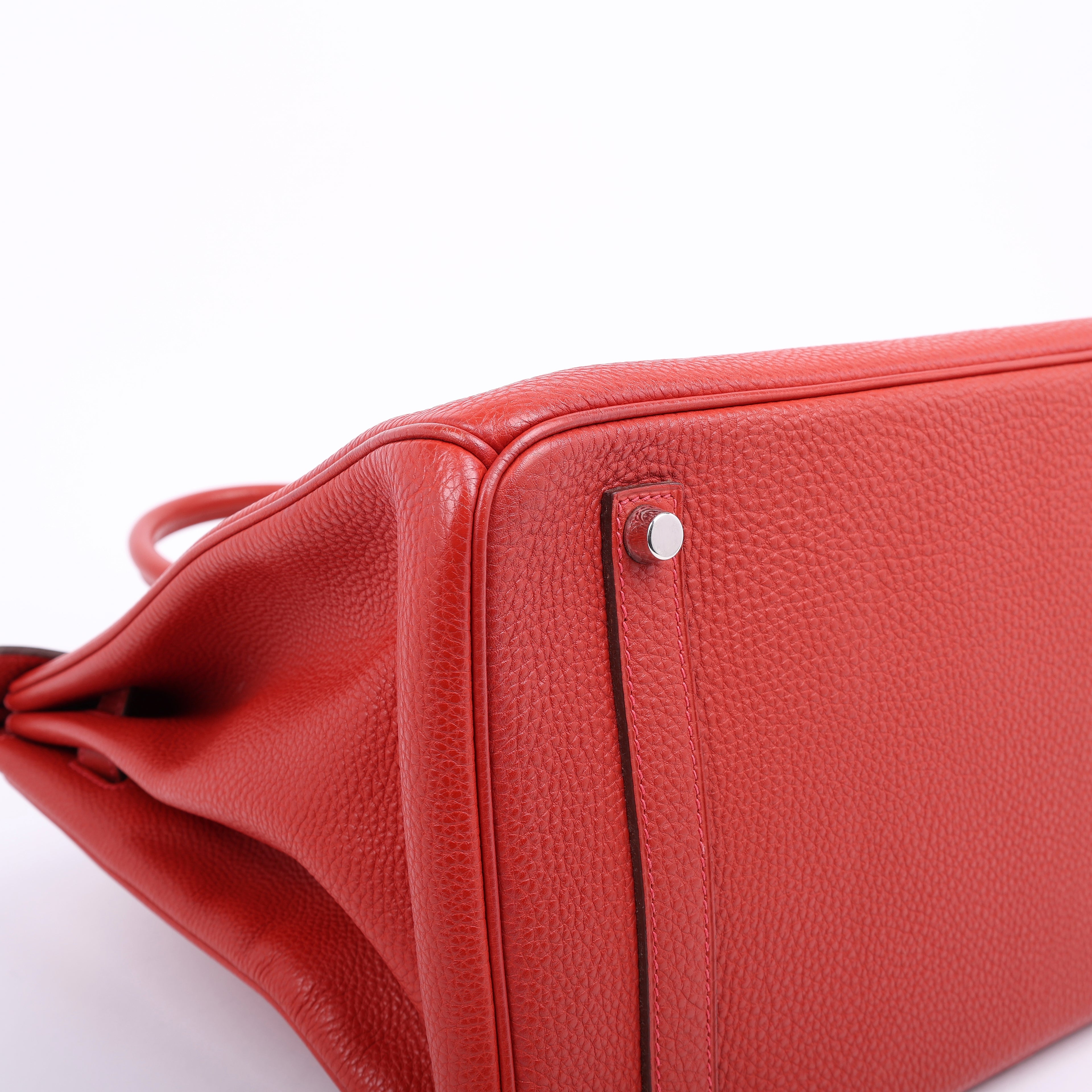Hermès Rouge Vif Togo Birkin 35 (PHW | 2005)