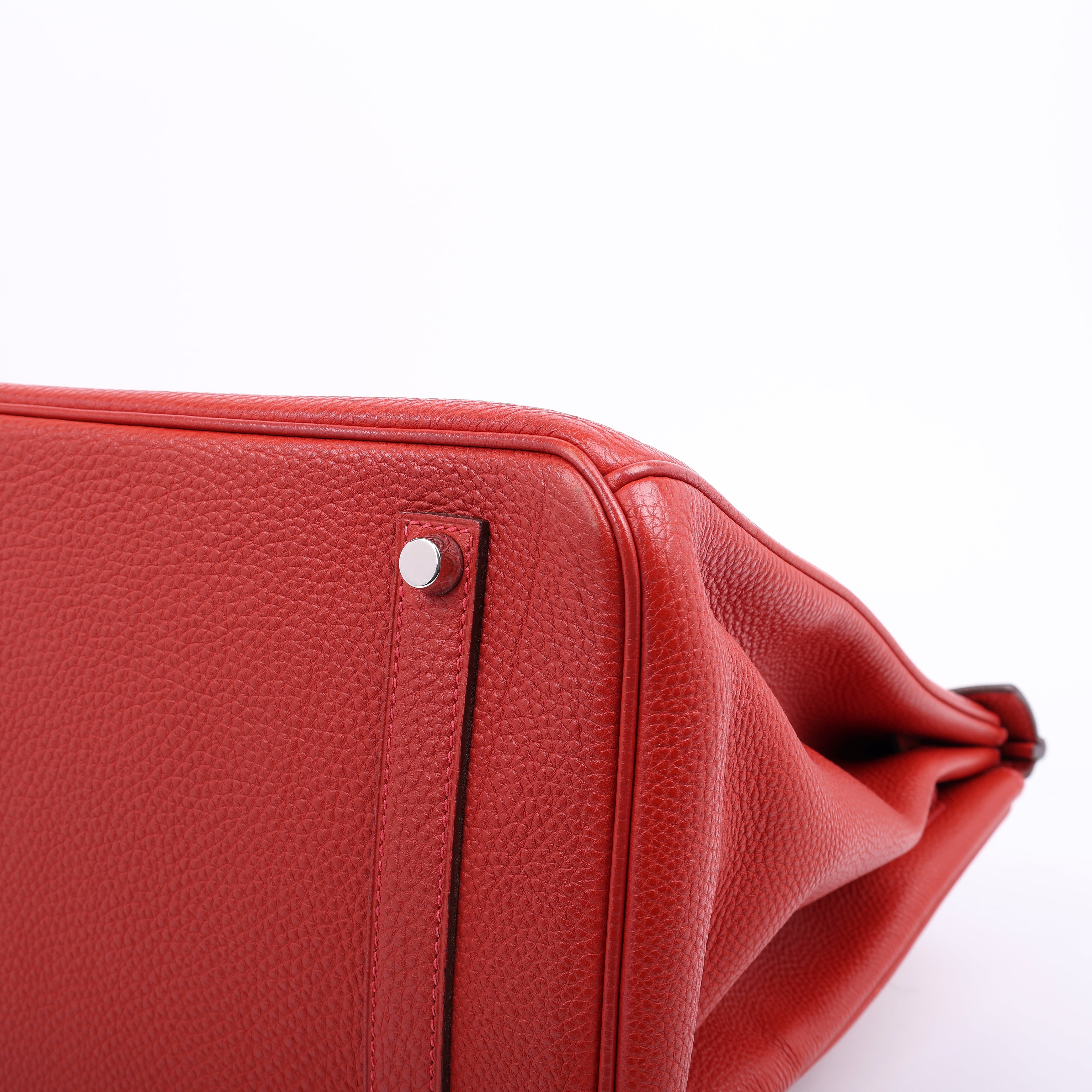 Hermès Rouge Vif Togo Birkin 35 (PHW | 2005)