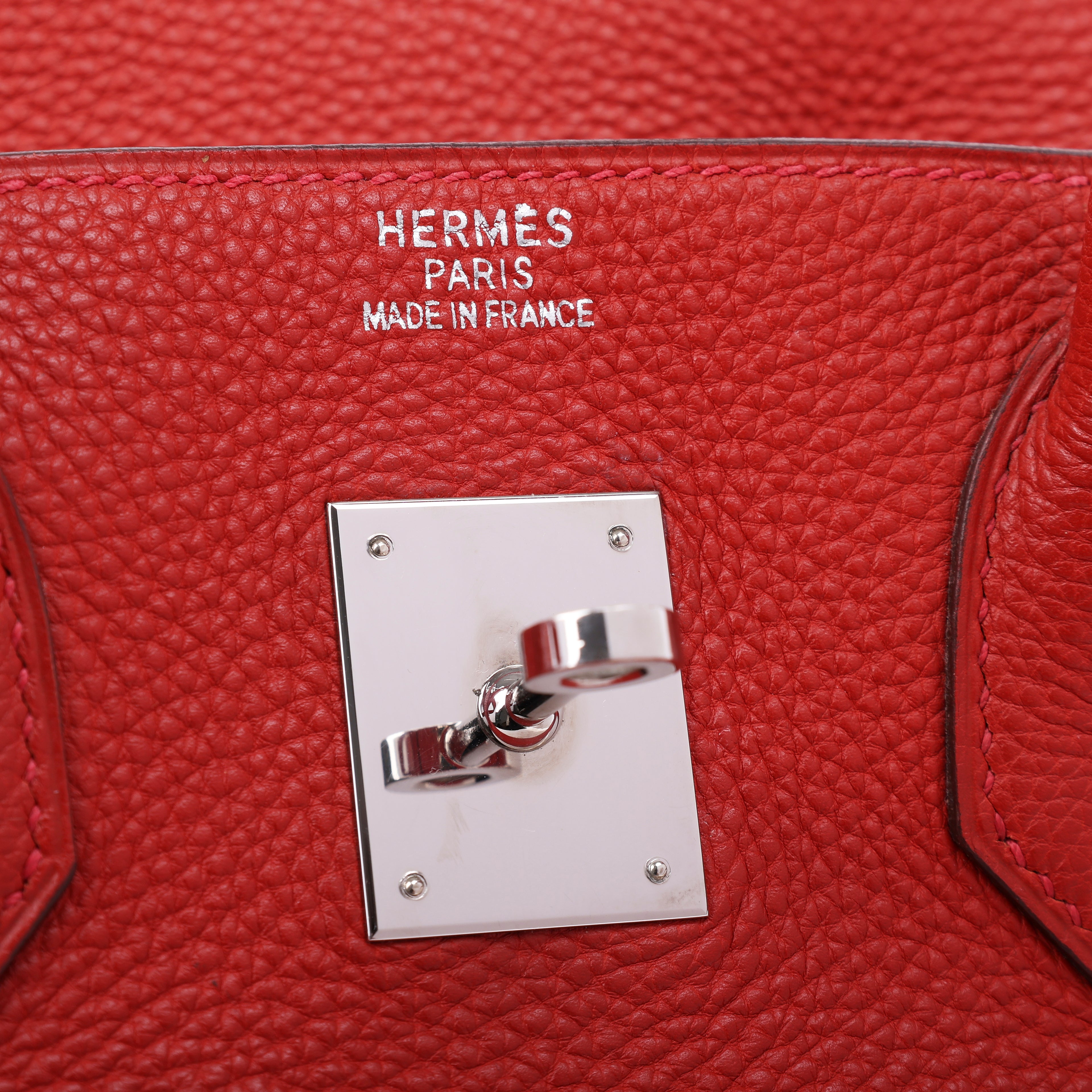 Hermès Rouge Vif Togo Birkin 35 (PHW | 2005)