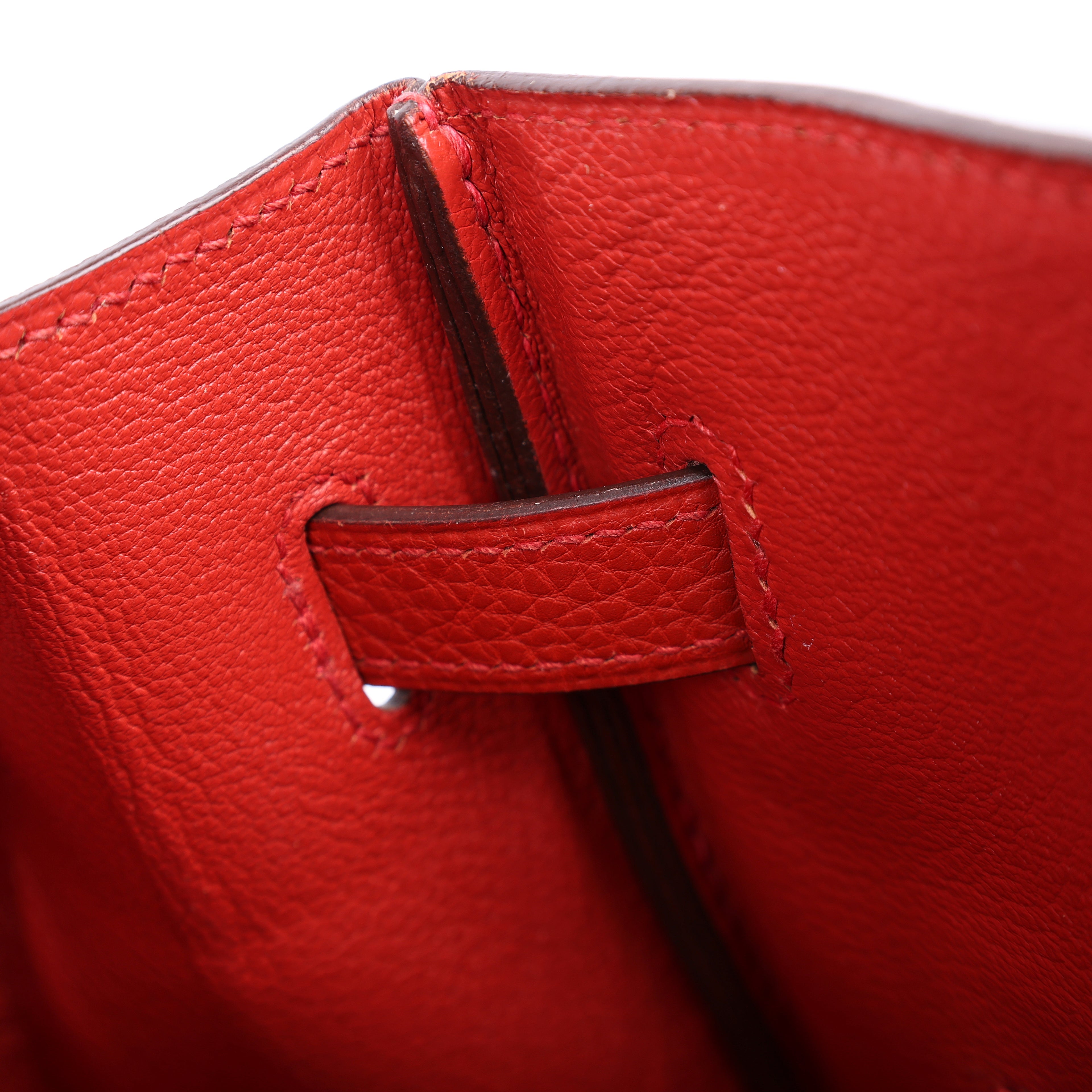 Hermès Rouge Vif Togo Birkin 35 (PHW | 2005)