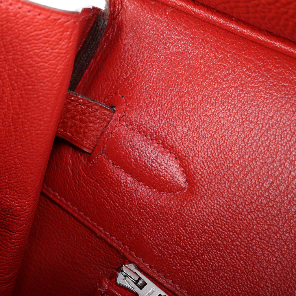 Hermès Rouge Vif Togo Birkin 35 (PHW | 2005)