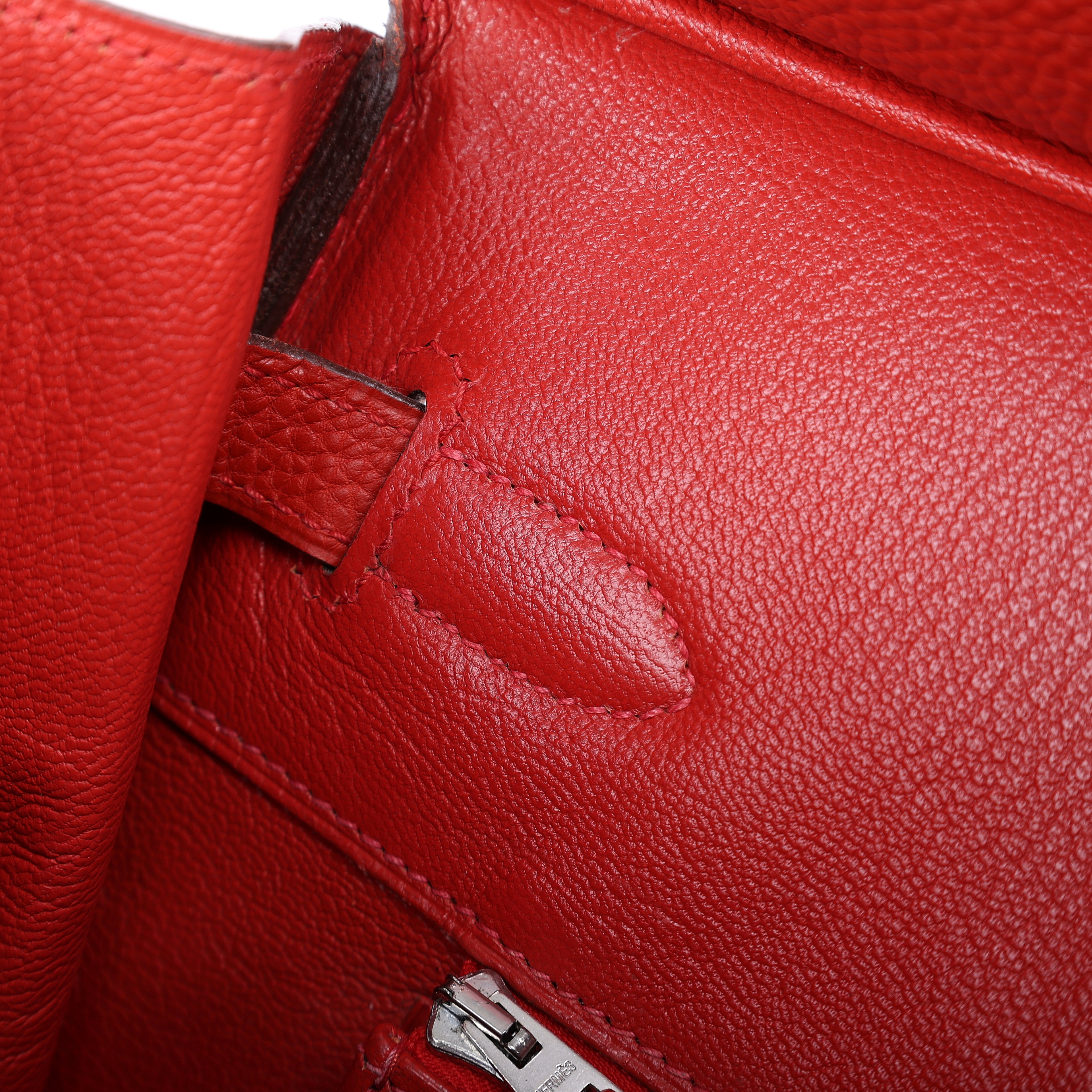 Hermès Rouge Vif Togo Birkin 35 (PHW | 2005)