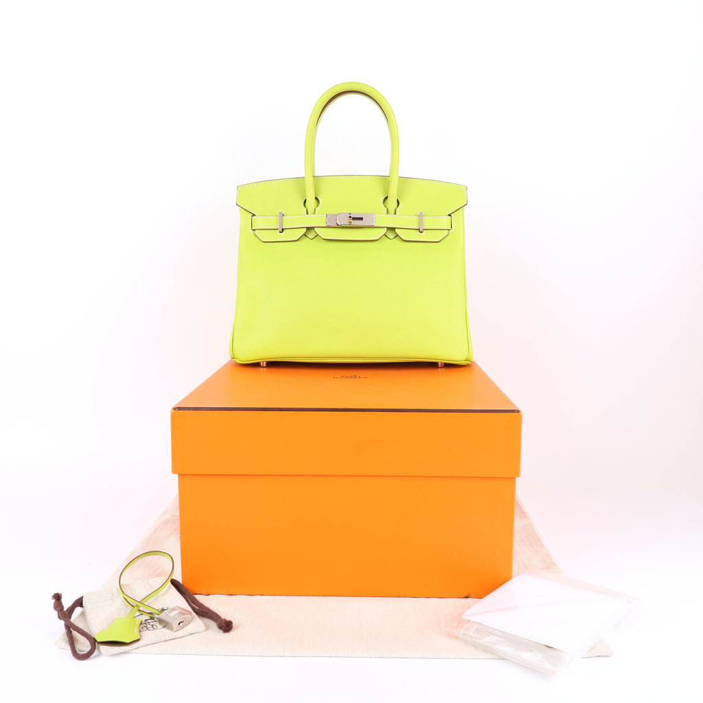Hermès Kiwi Epsom Candy Birkin 30 (PHW | 2011)