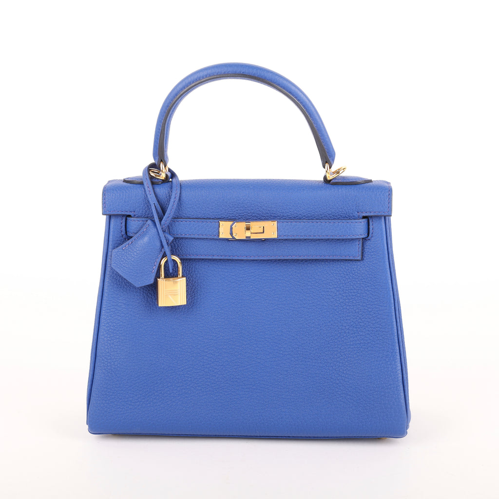 Hermès Bleu Royal Togo Retourne Kelly 25 (GHW | 2022)