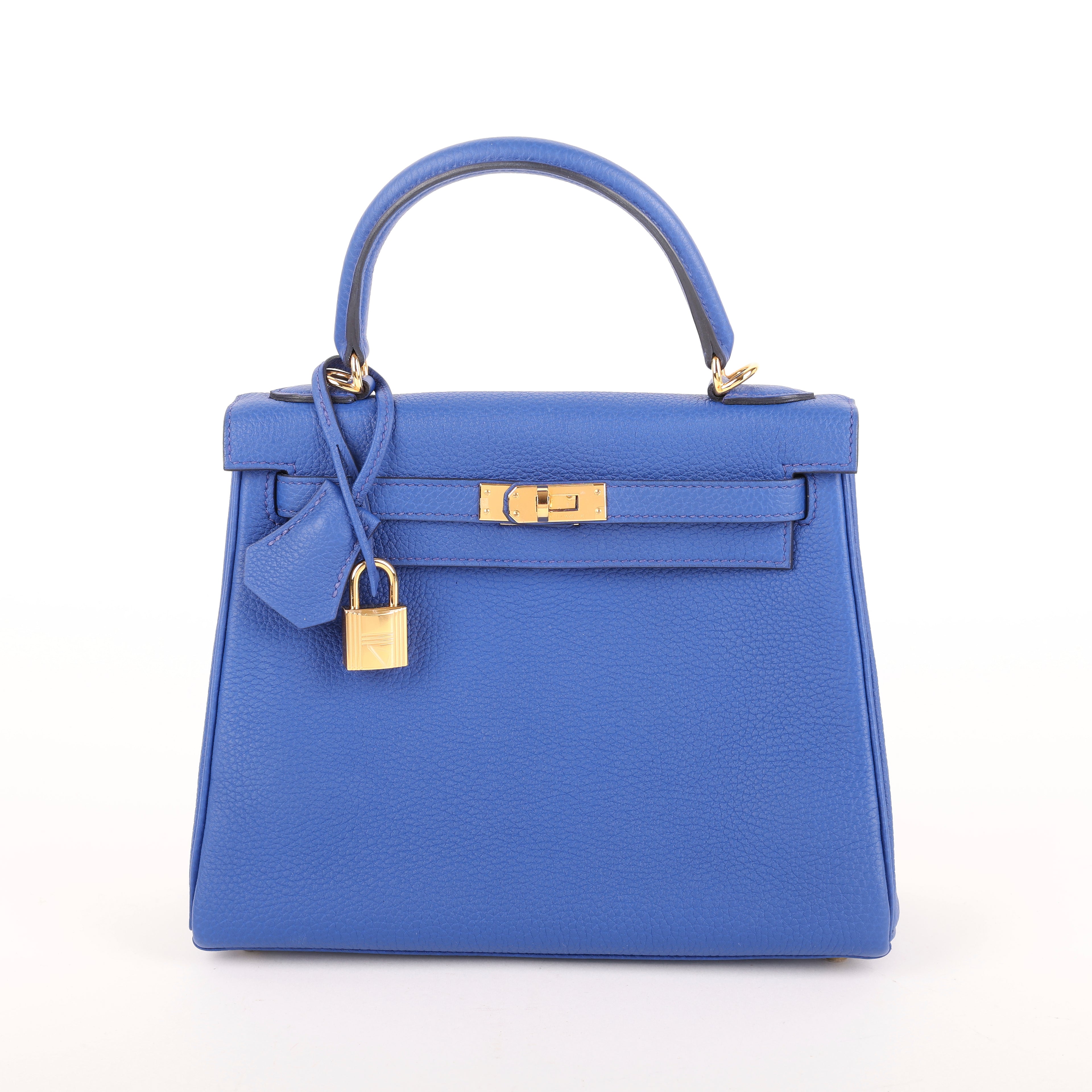 Hermès Bleu Royal Togo Retourne Kelly 25 (GHW | 2022)