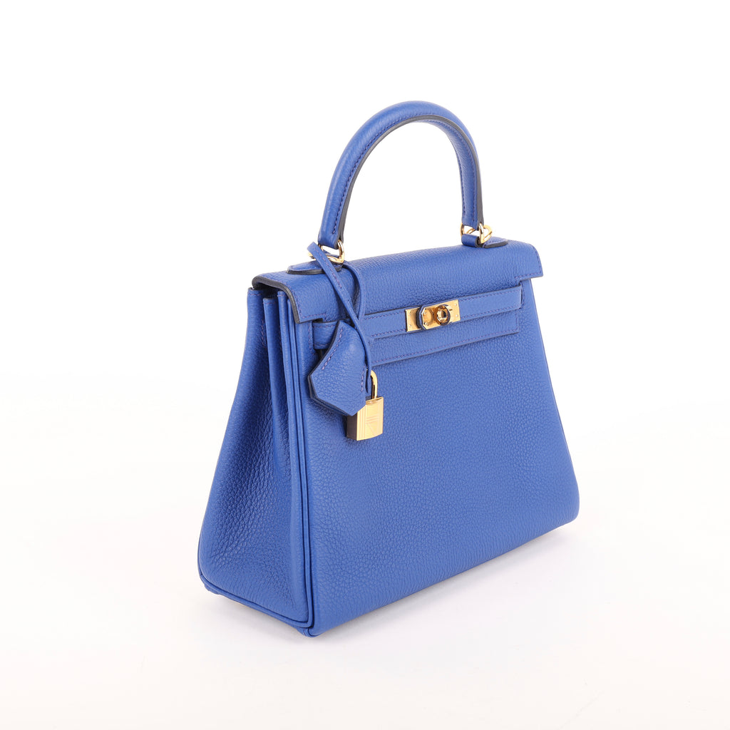 Hermès Bleu Royal Togo Retourne Kelly 25 (GHW | 2022)