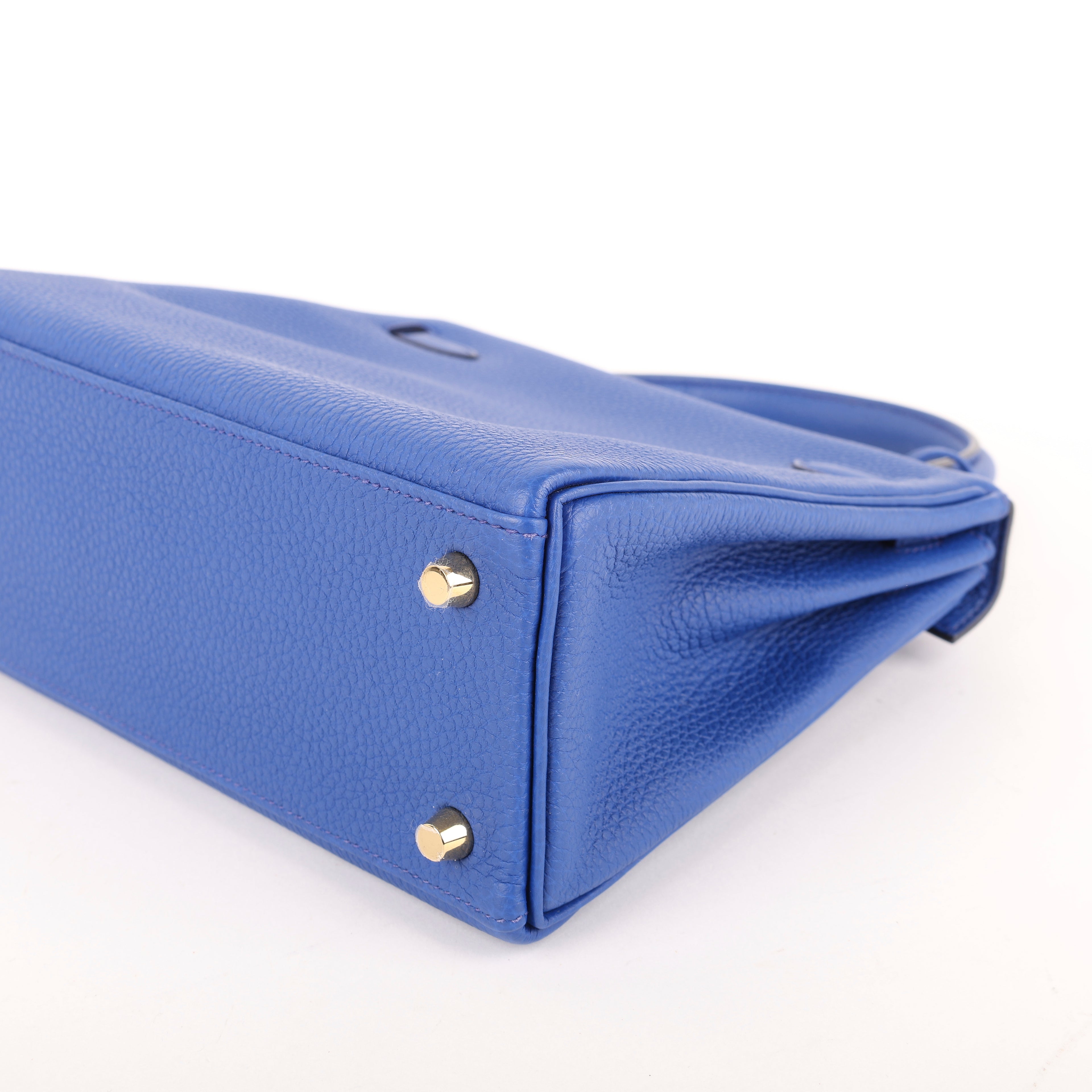 Hermès Bleu Royal Togo Retourne Kelly 25 (GHW | 2022)