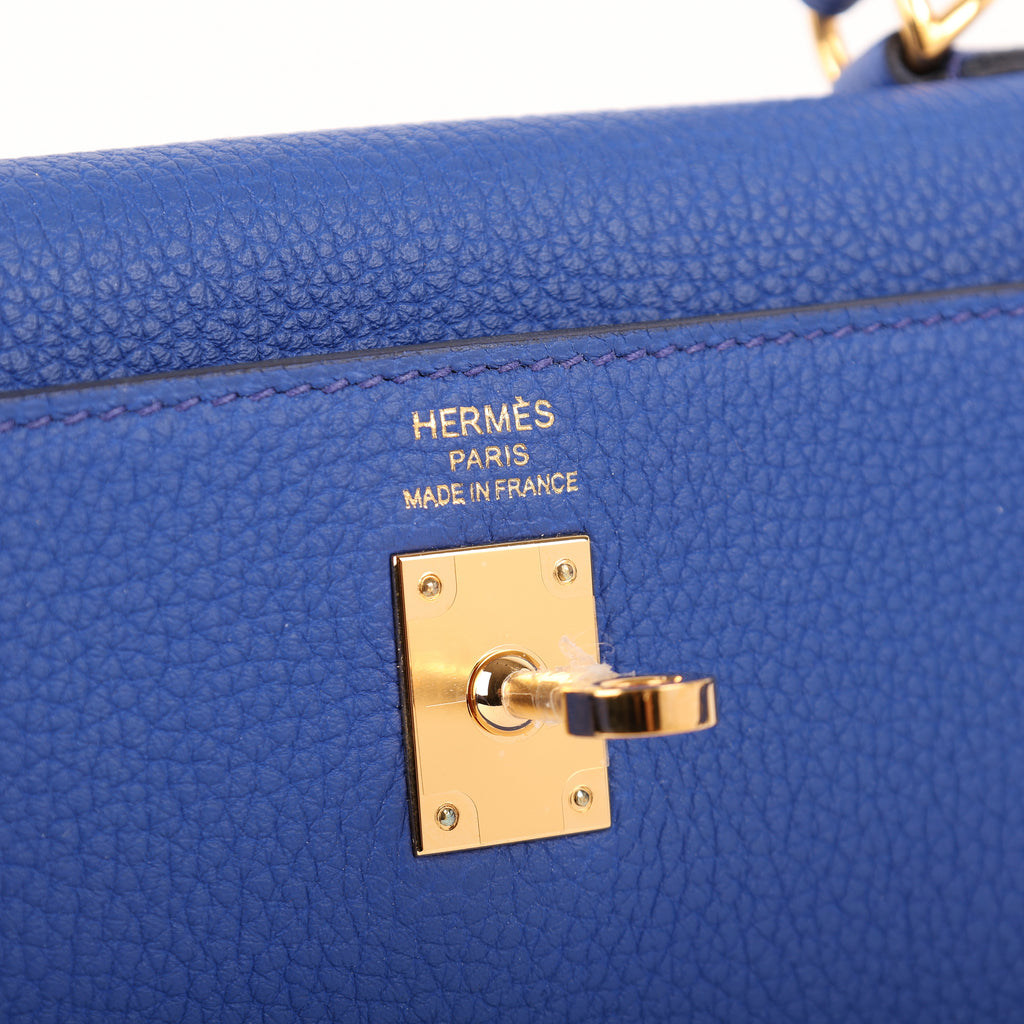 Hermès Bleu Royal Togo Retourne Kelly 25 (GHW | 2022)