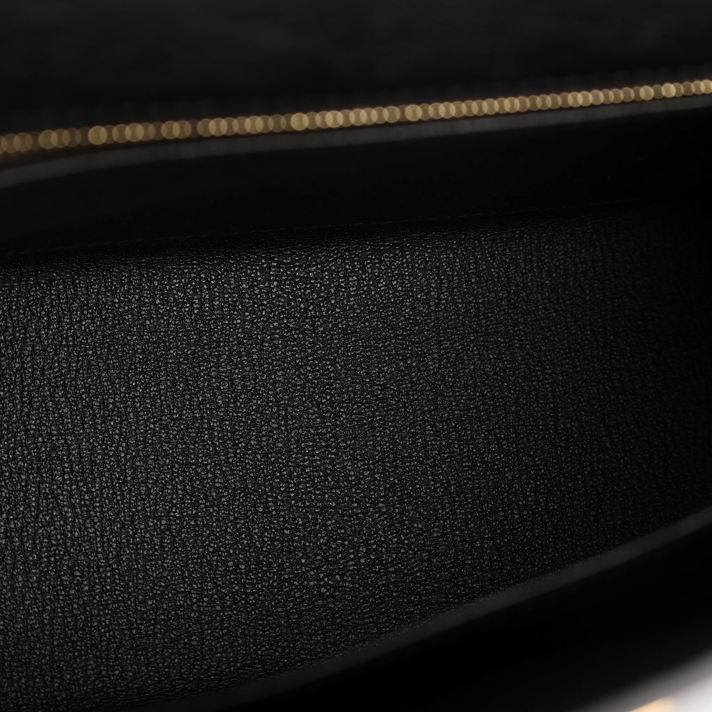Hermès Black Ostrich Sellier Kelly 25 (GHW | 2021)
