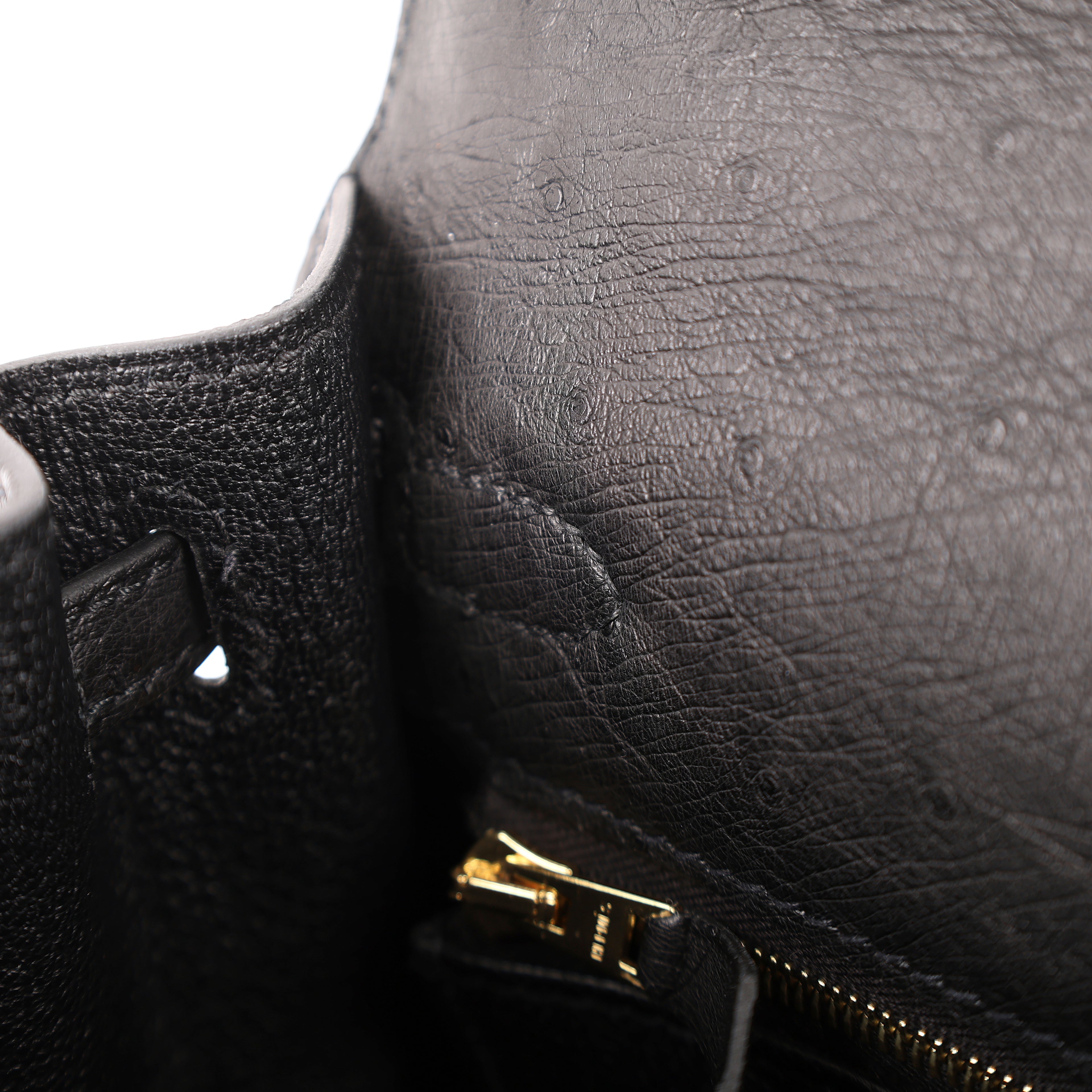 Hermès Black Ostrich Sellier Kelly 25 (GHW | 2021)