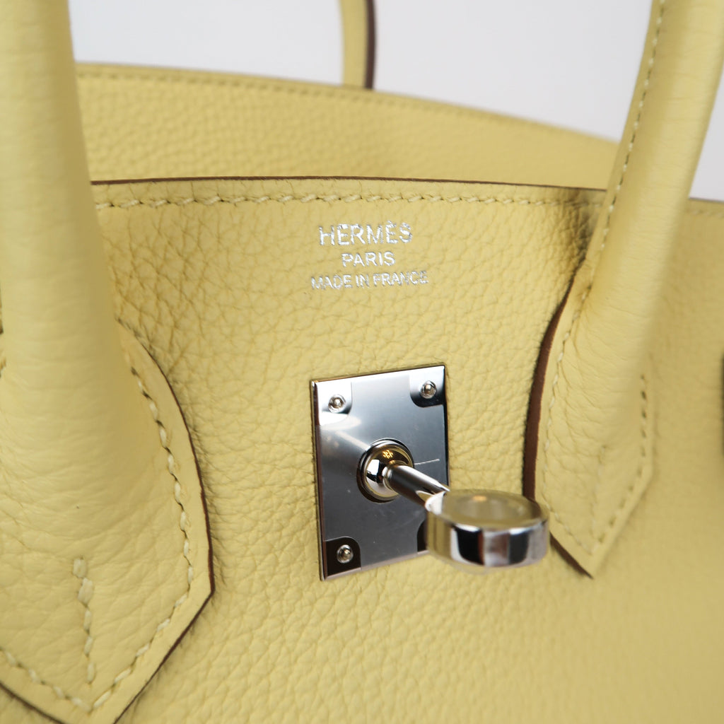 Hermès Jaune Poussin Togo Birkin 25 (PHW | 2025)