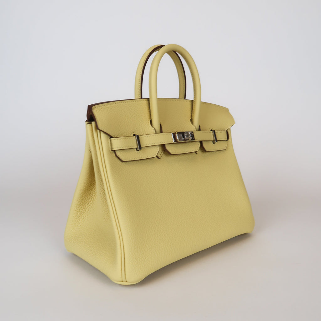 Hermès Jaune Poussin Togo Birkin 25 (PHW | 2025)