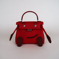 Hermès Rouge Radieux Swift Kelly Doll (PHW | 2025)
