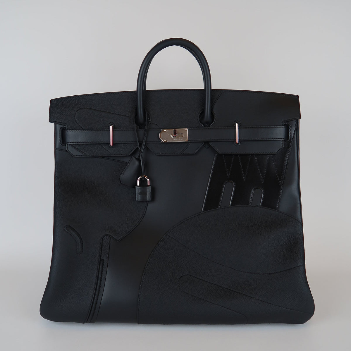 Hermès Noir HAC 50 en Selle (PHW | 2025)