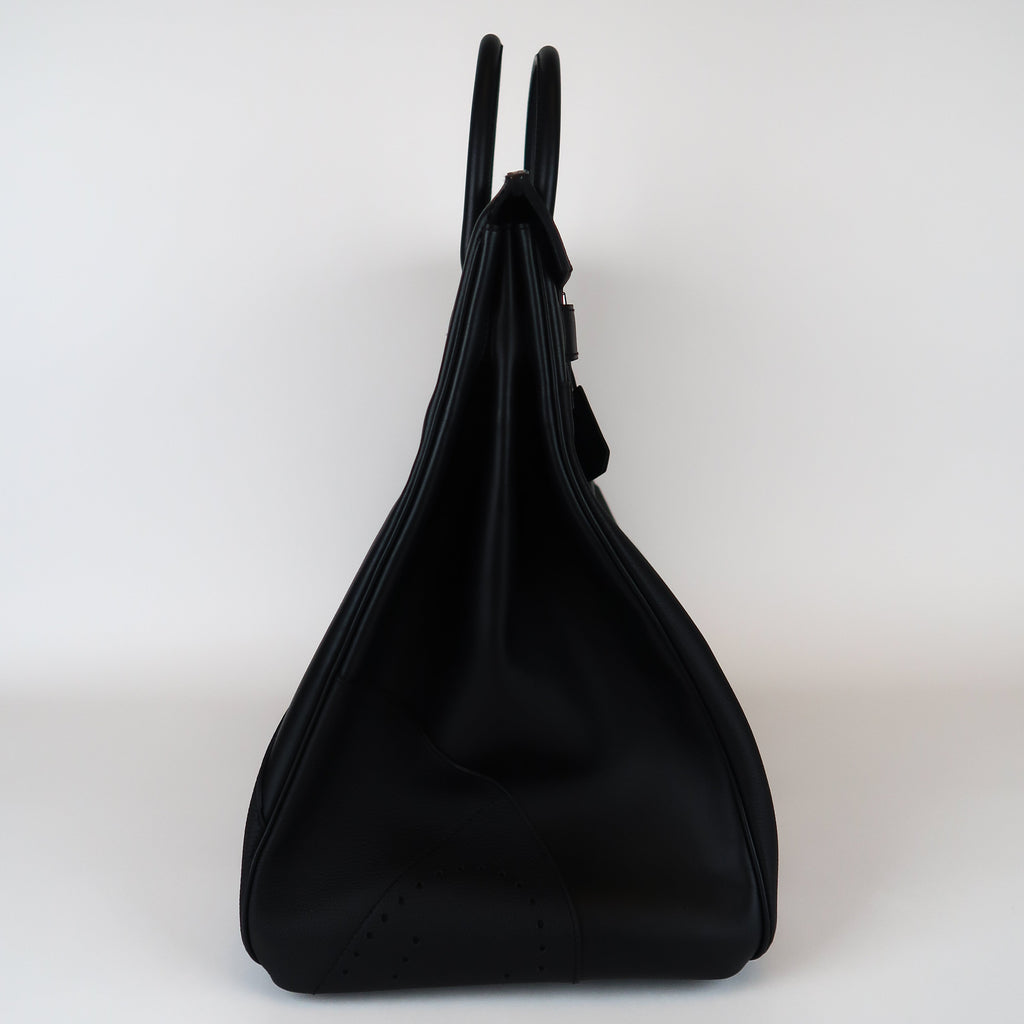 Hermès Noir HAC 50 en Selle (PHW | 2025)